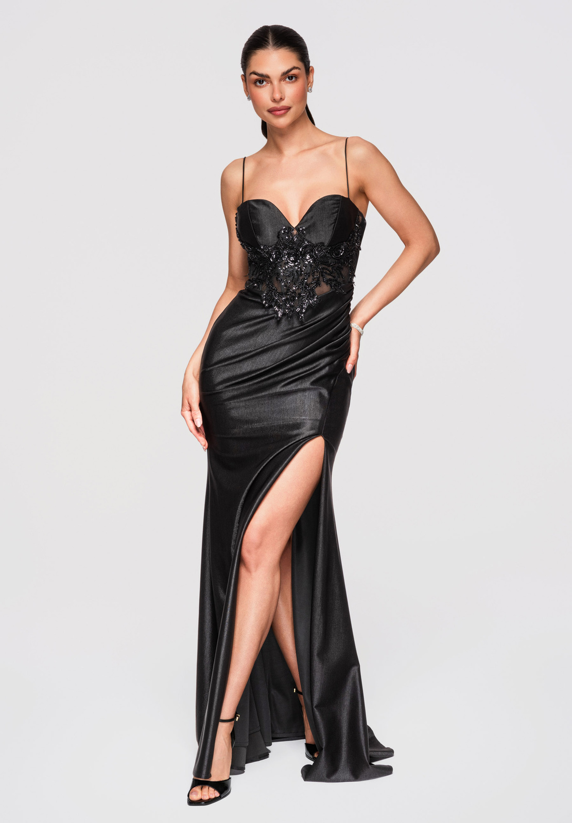 Edoti – premium pentru femei rochie din materiale premium