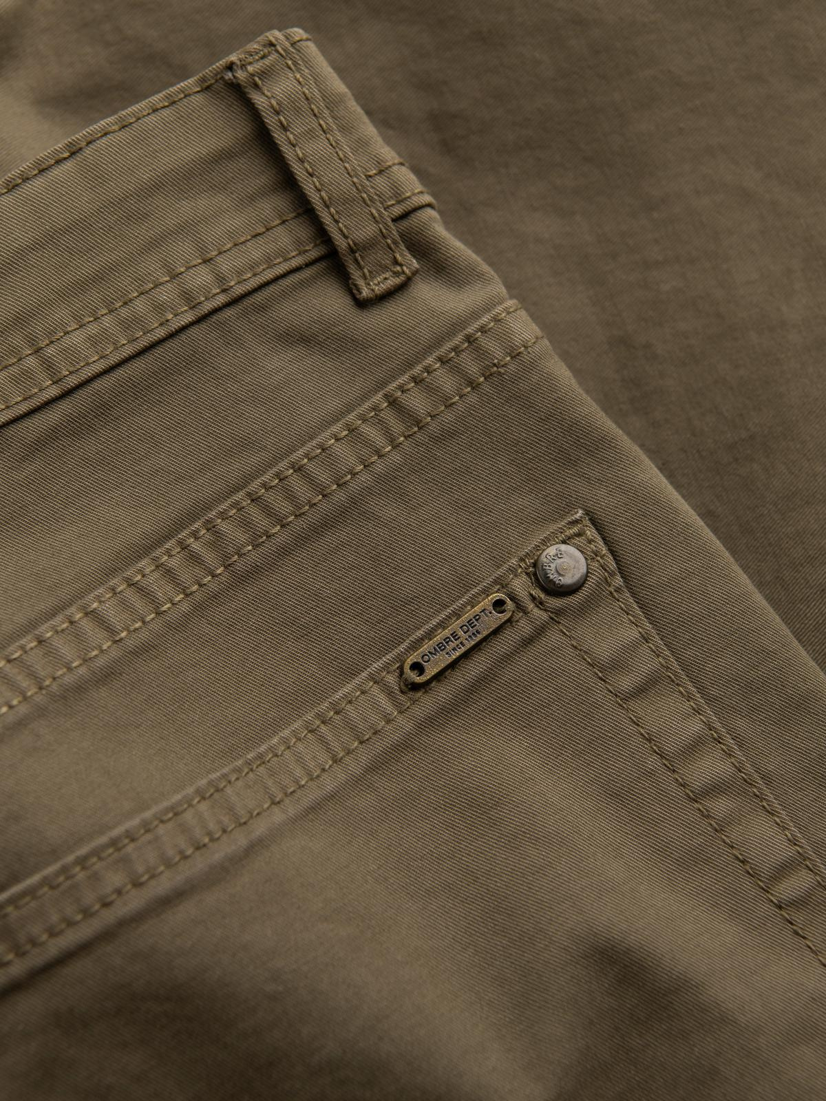 Ombre Men's tailored chino pants - olive
