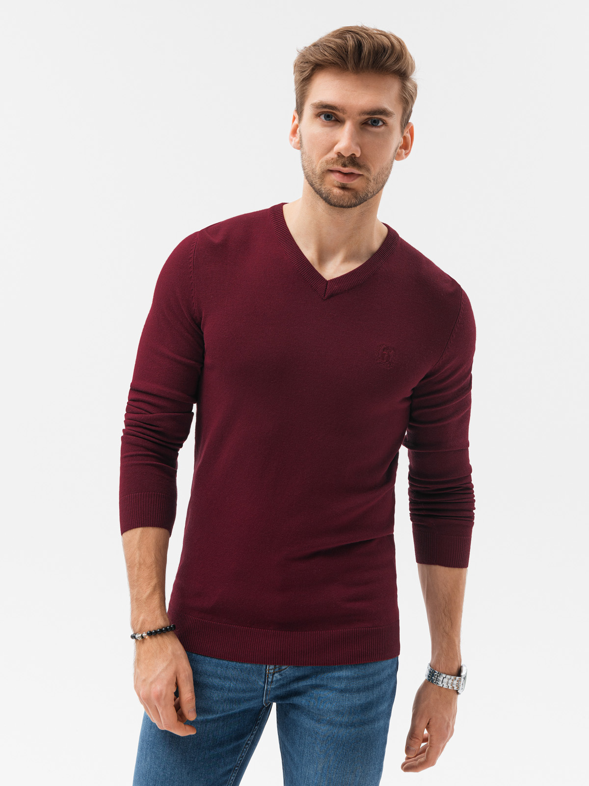 Pánsky sveter Ombre V-Neck