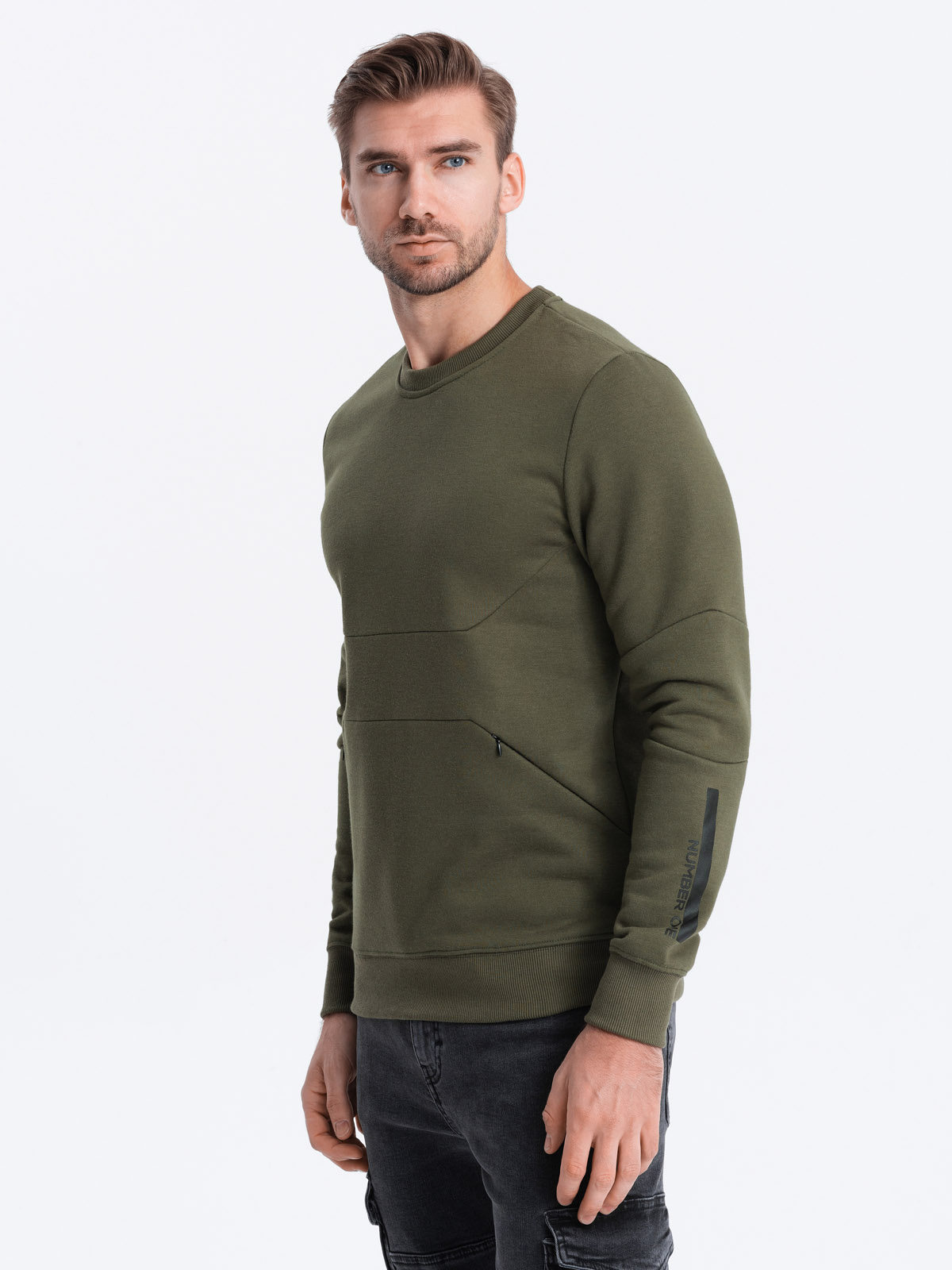 Herren Sweatshirt Ombre