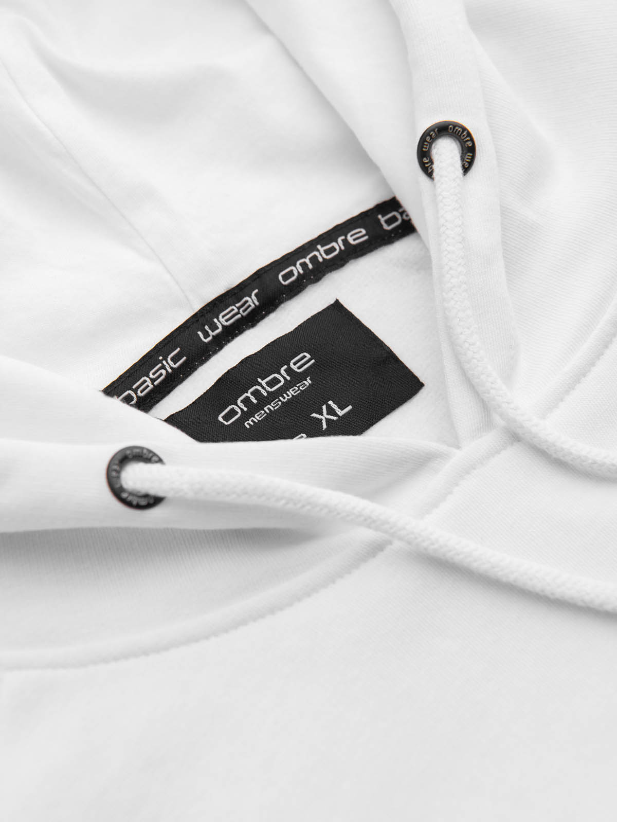 Ombre Men&#039;s printed HOODIE sweatshirt - white