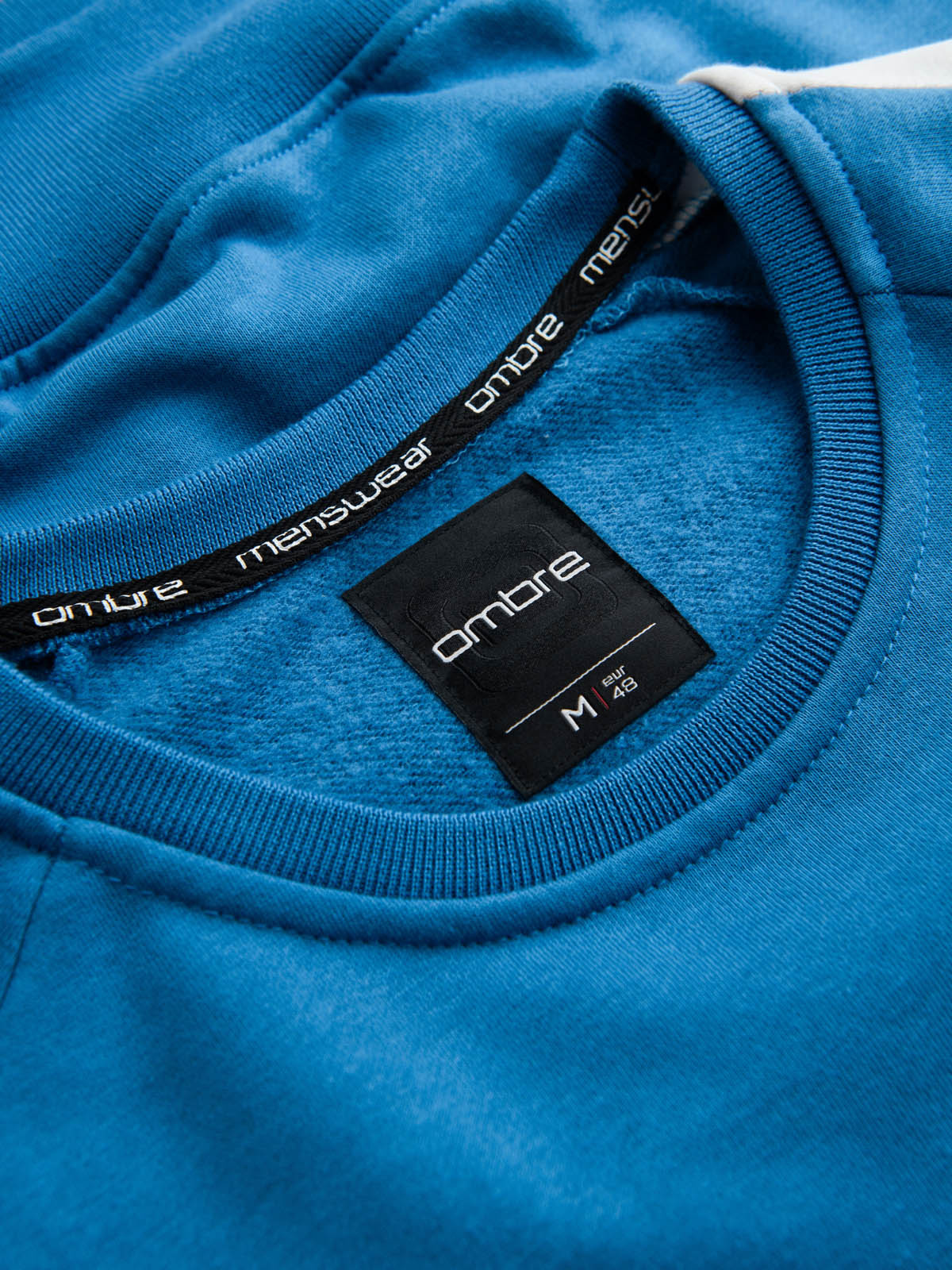 Ombre Tri-color men&#039;s sweatshirt with raglan sleeves - blue
