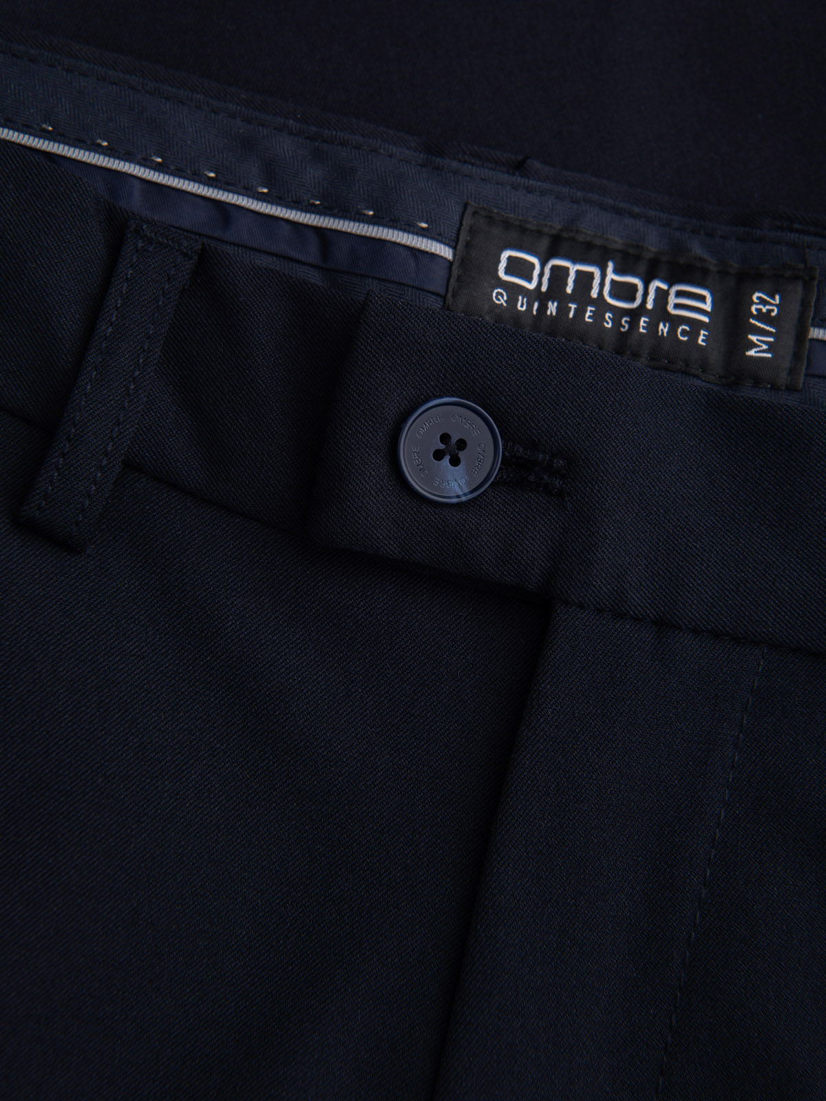 Ombre Men&#039;s smart chino SLIM FIT pants - navy blue