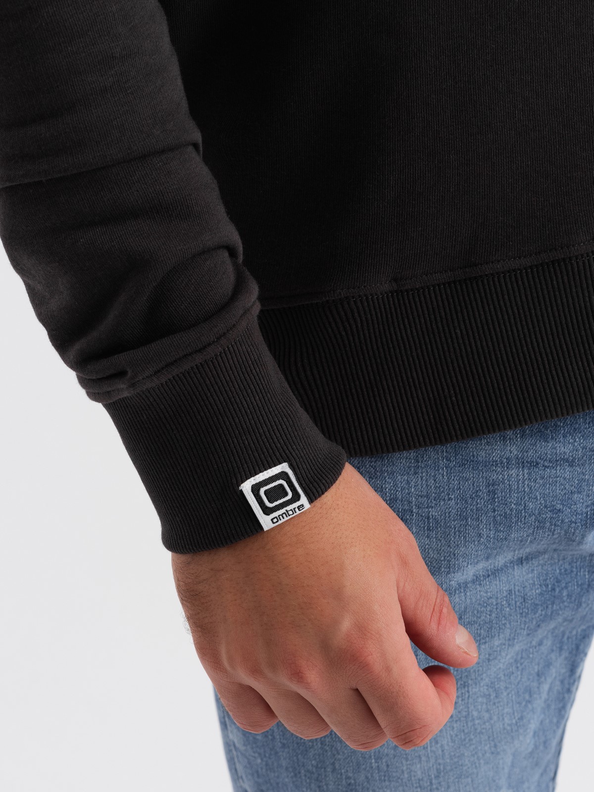 Ombre Men&#039;s collegiate print sweatshirt - dark brown