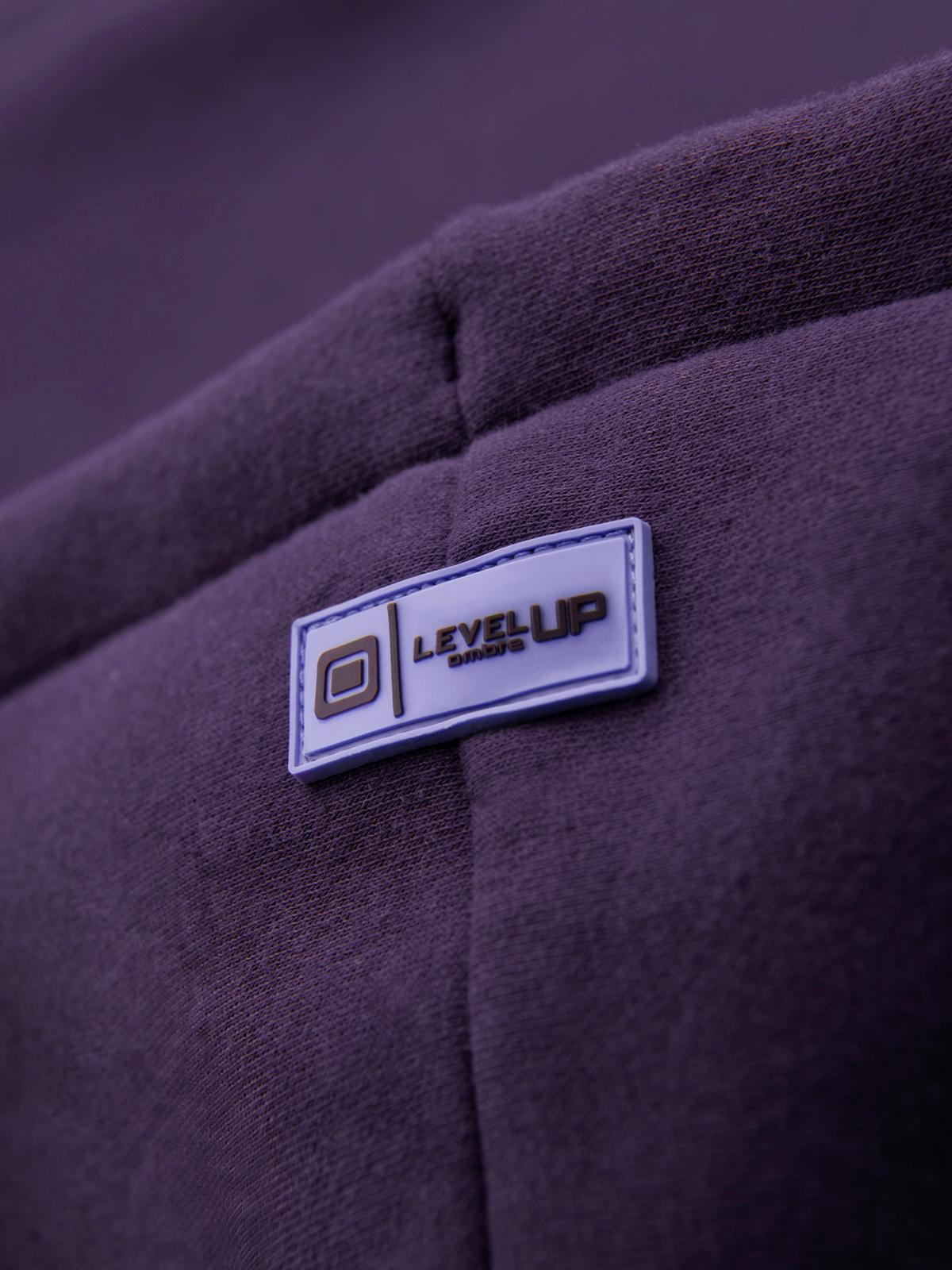 Ombre Unisex sweatshirt with pockets and hood - purple