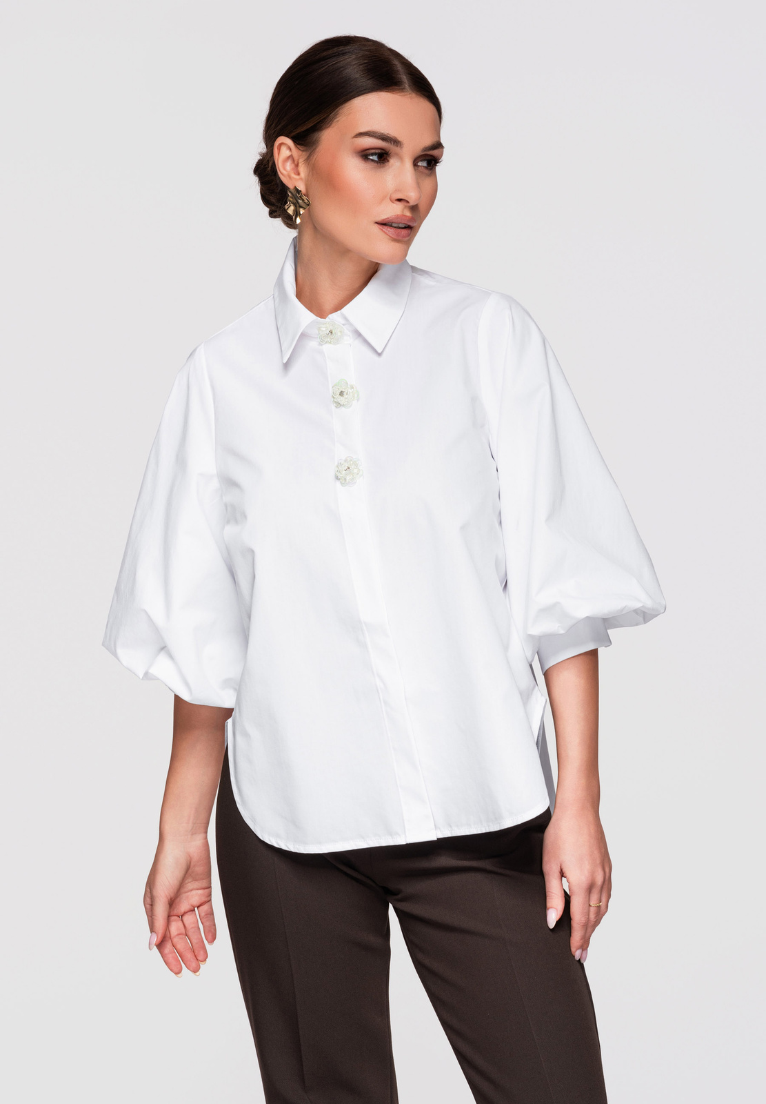 Confortabilă pentru femei cămașă Edoti pentru fiecare sezon