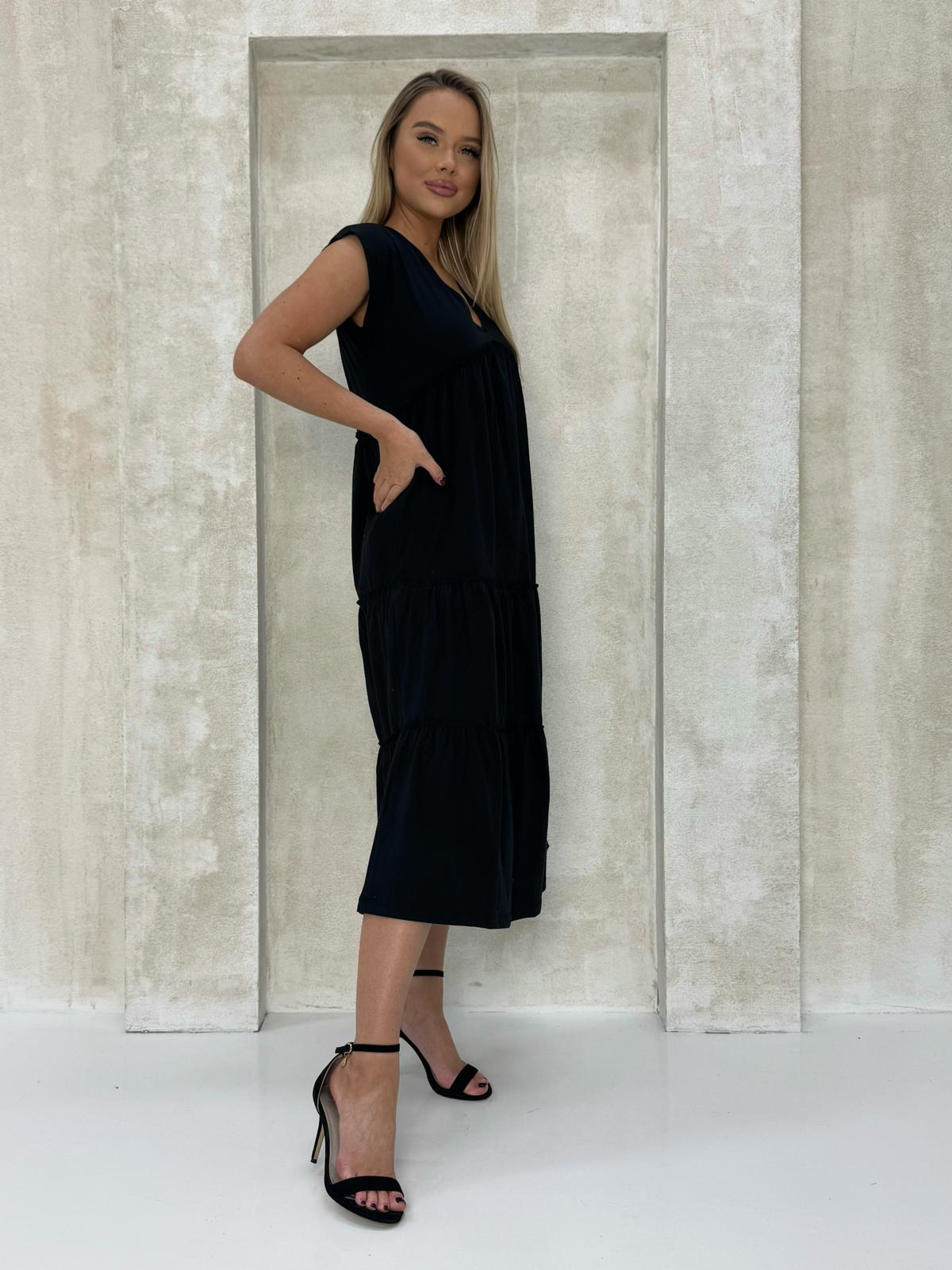 Edoti Frill maxi dress