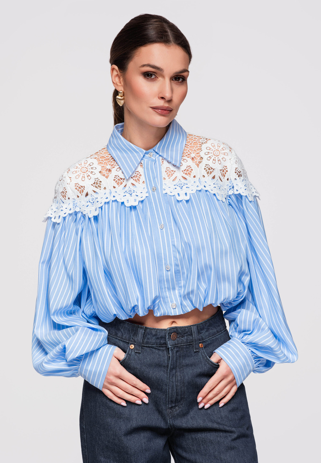 Pentru femei cămașă Edoti – practică model