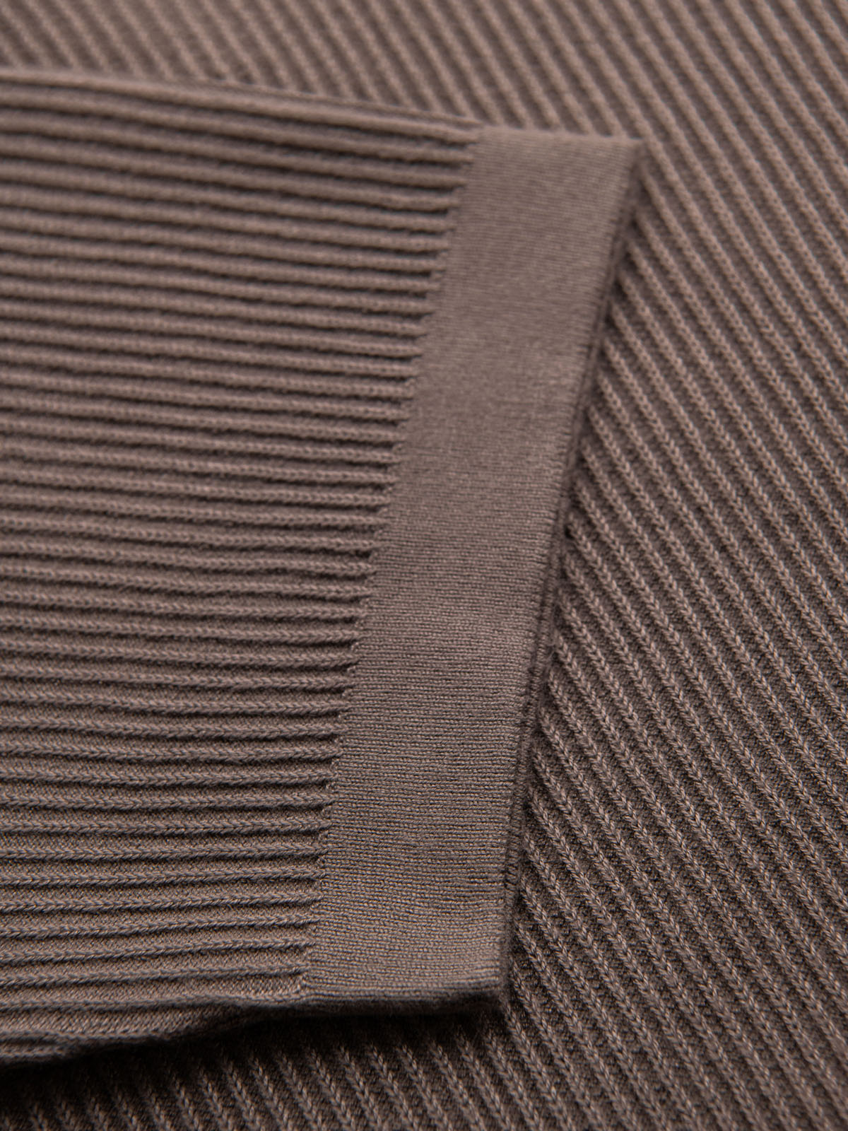 Ombre Men's buttonless polo shirt with open collar - ash