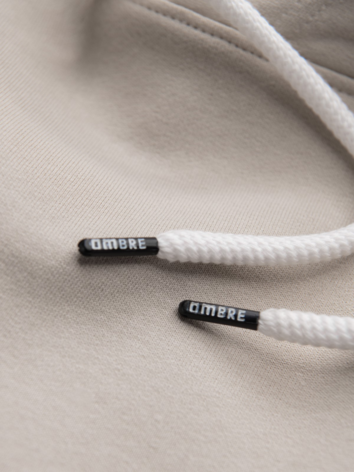 Ombre Men&#039;s kangaroo hooded sweatshirt - light beige