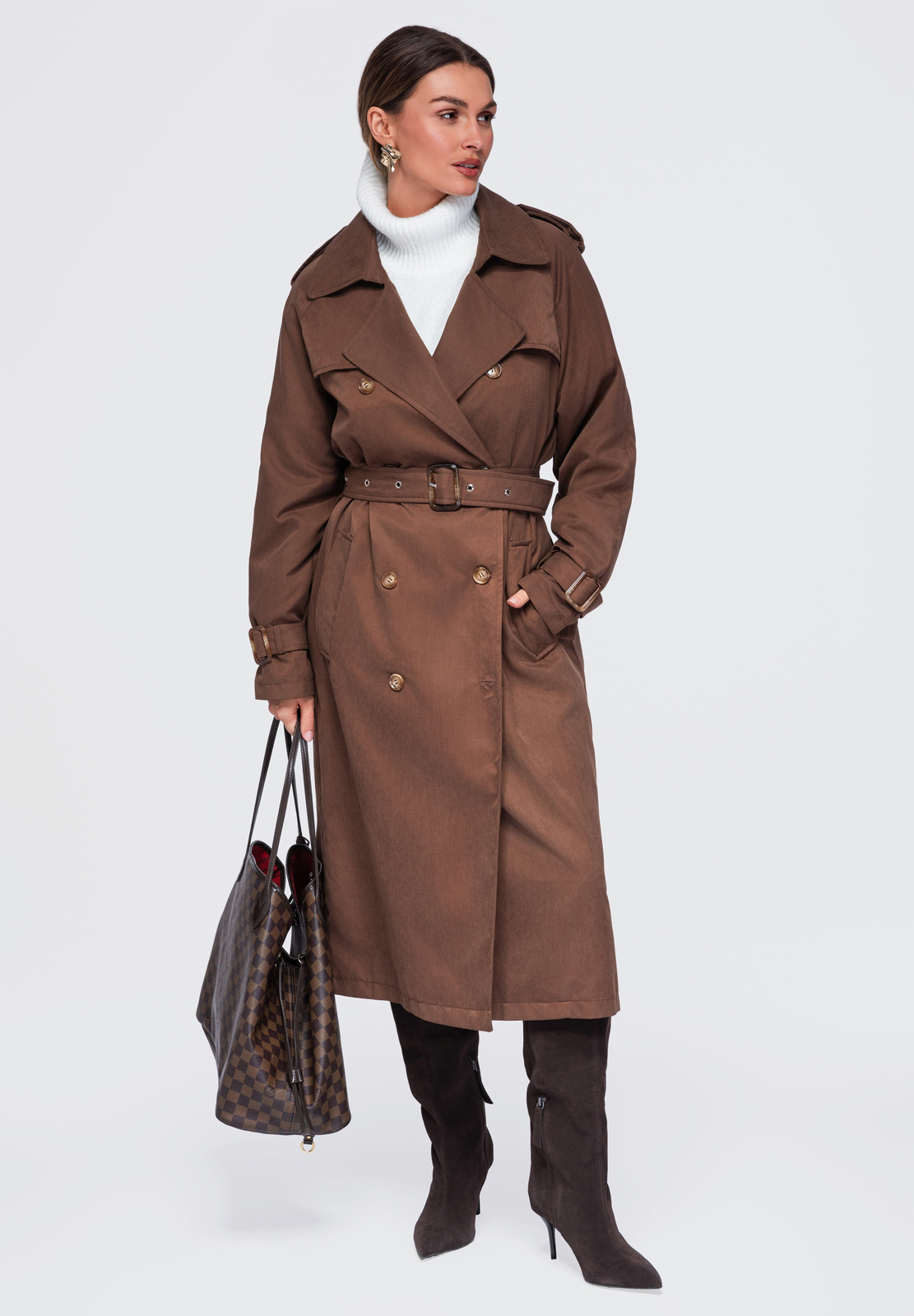 Dámský trench kabát Ombre OW-COLC-0121