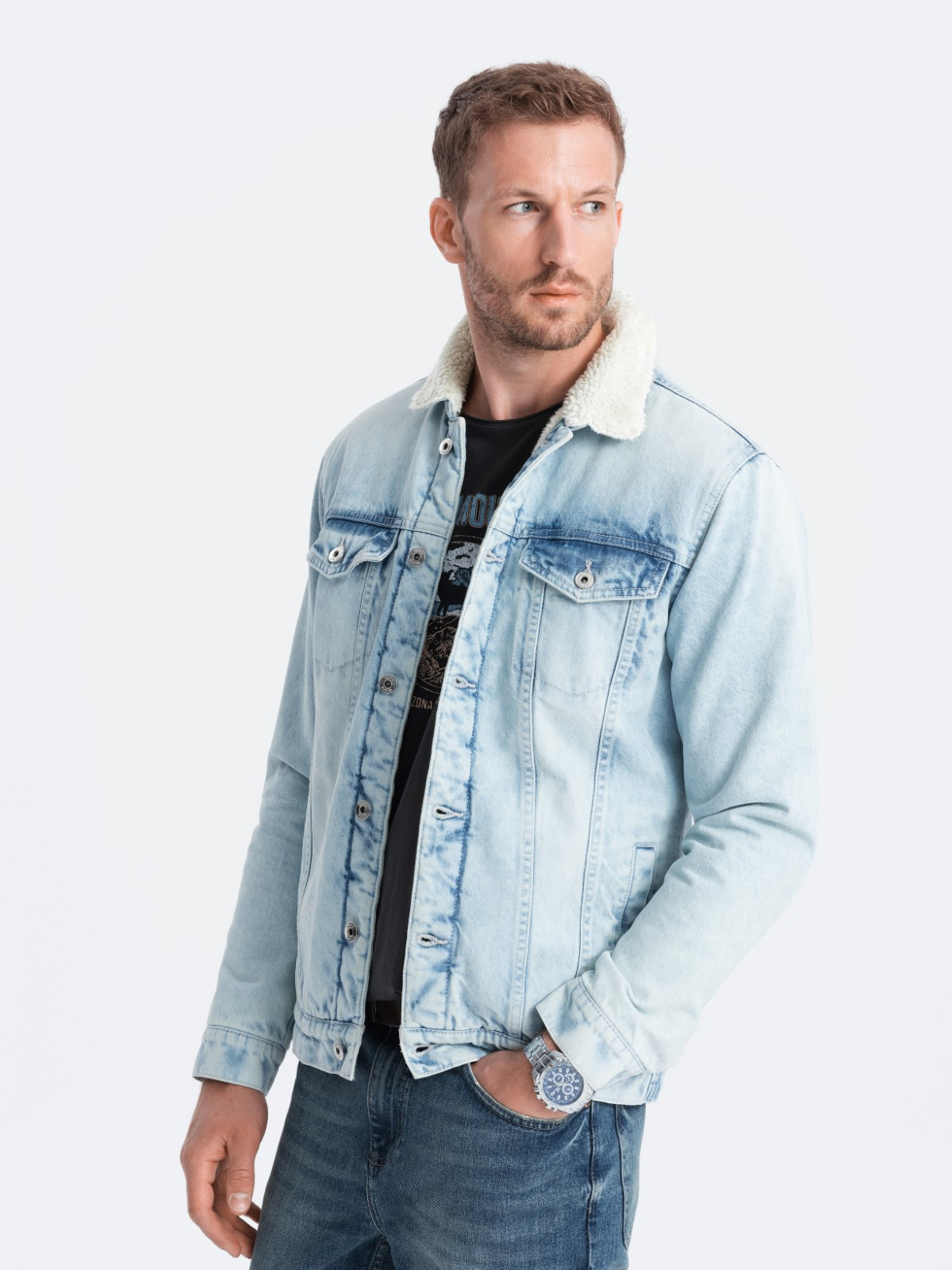 Herren Jacke Ombre