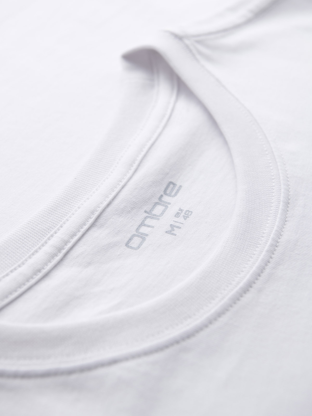 Ombre Men's REGULAR cut printed knit shirt - white