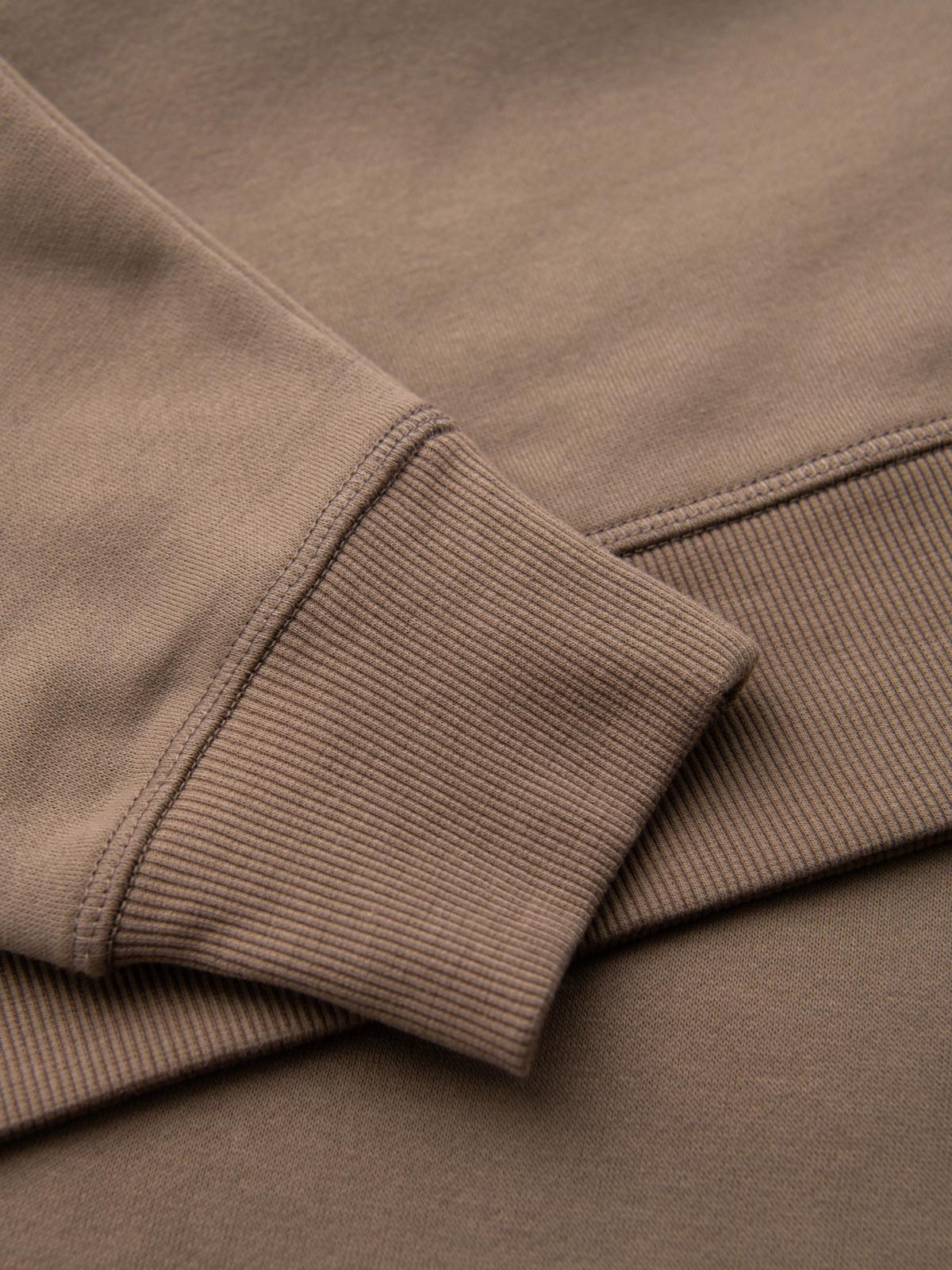 Ombre Classic men's sweatshirt with round neckline - light brown