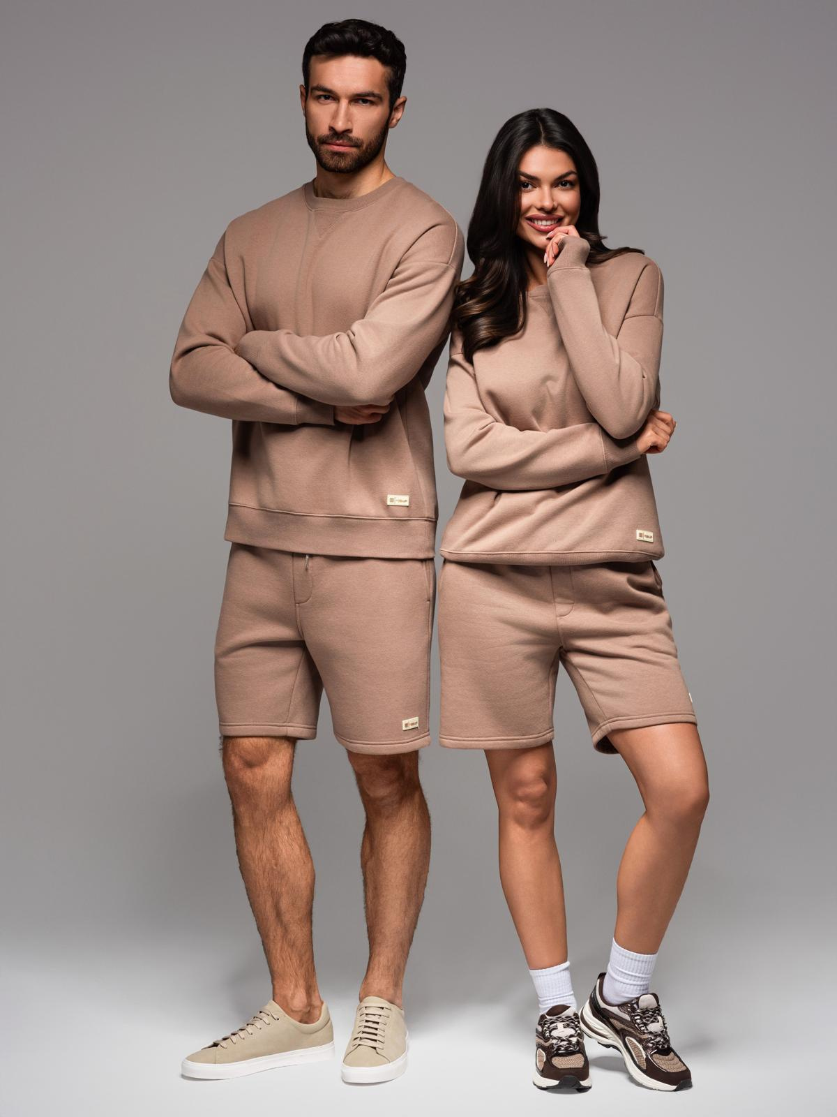 Ombre UNISEX tracksuit set sweatshirt + shorts