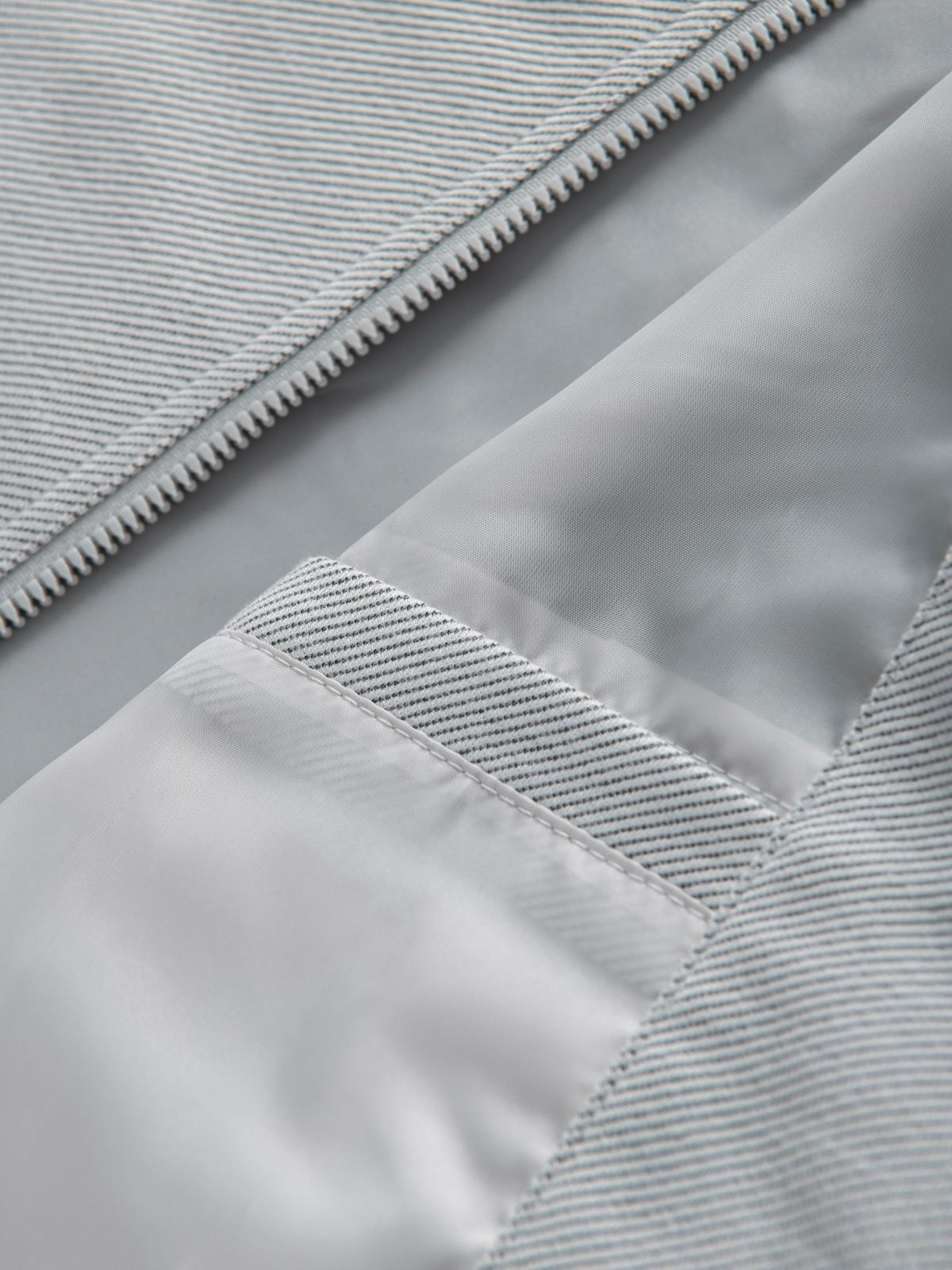 Ombre Men&#039;s raglan sleeve bomber jacket - light grey