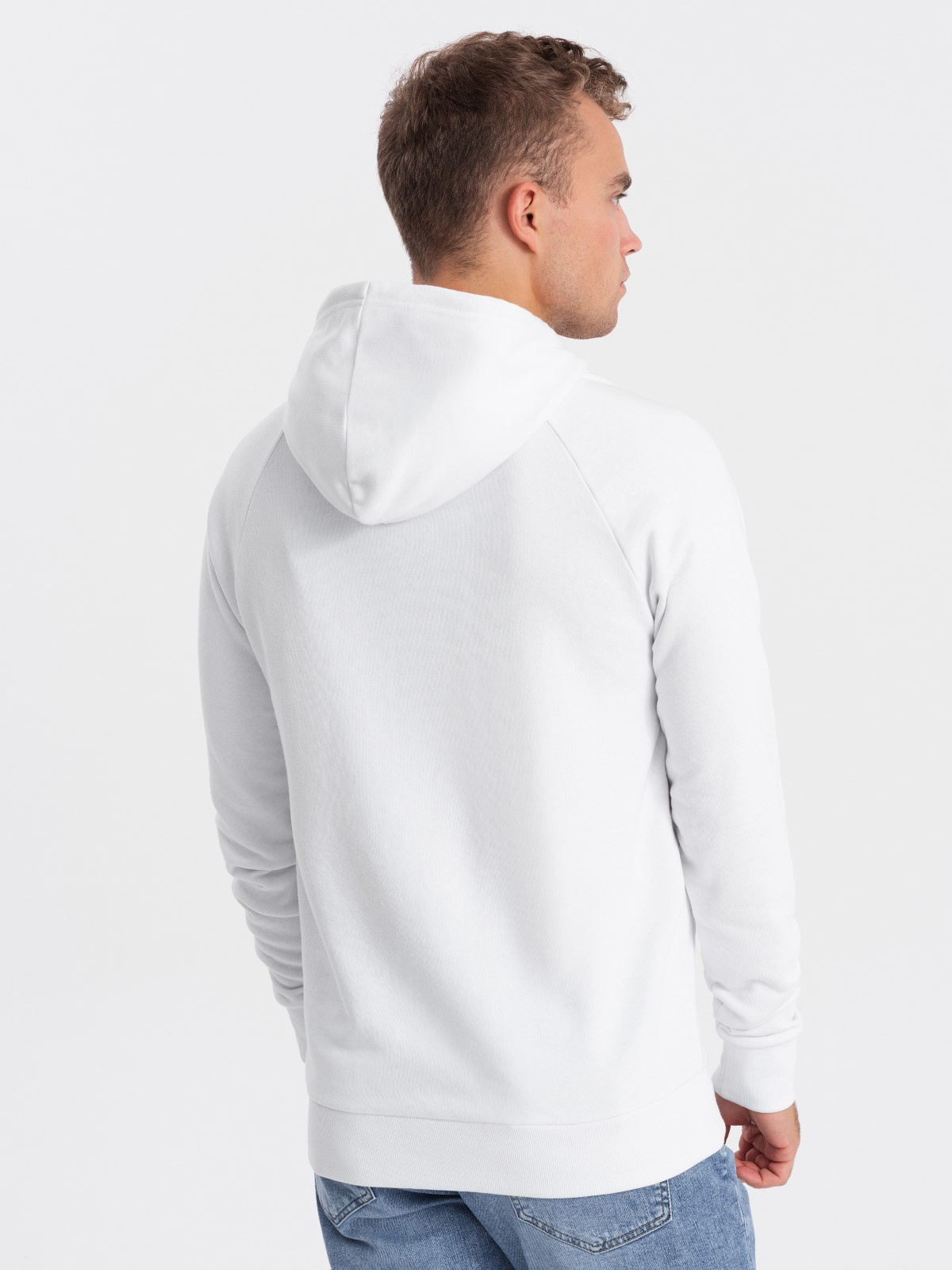 Ombre Men&#039;s printed HOODIE sweatshirt - white