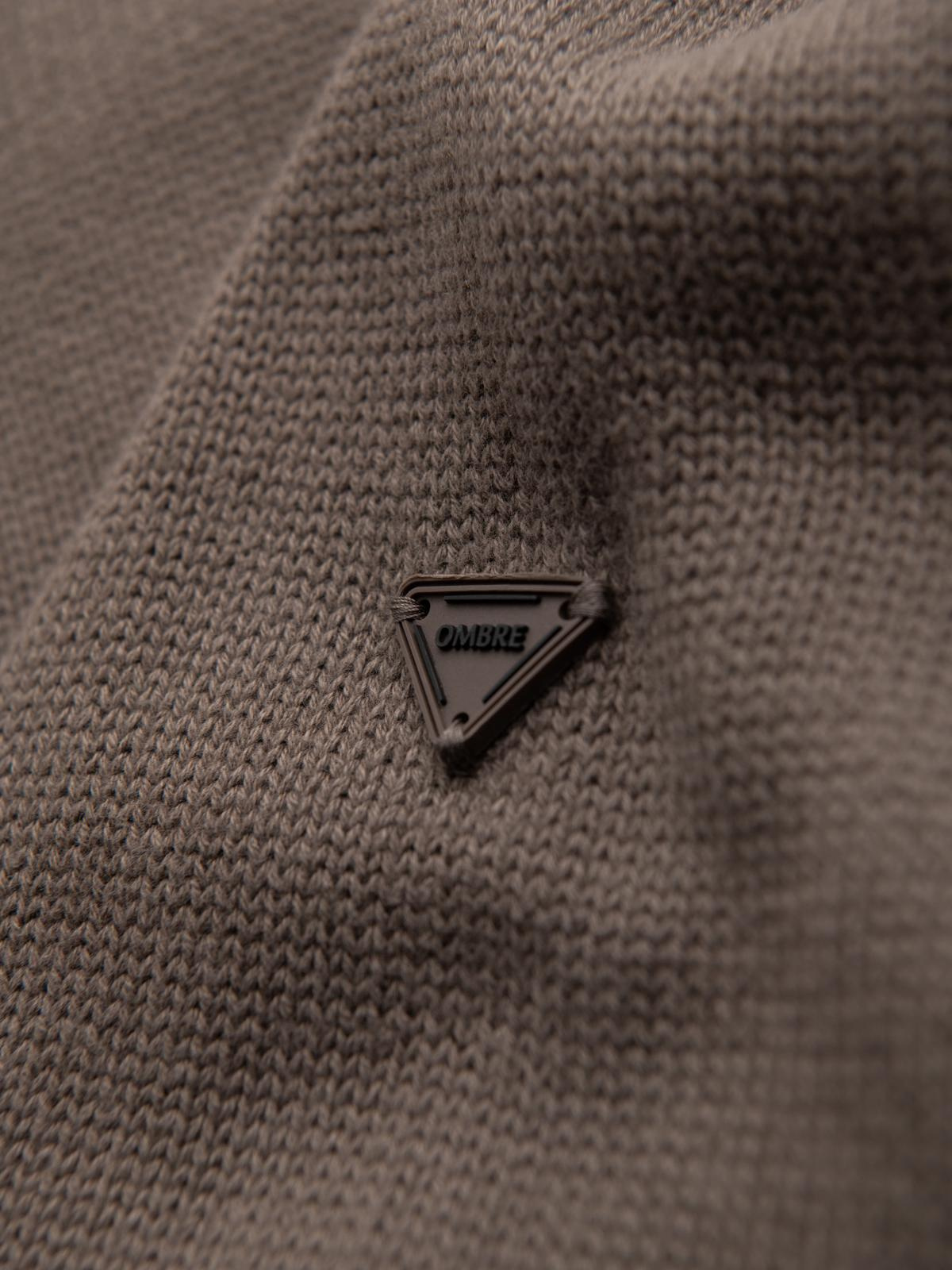 Ombre Golf men's knitted sweater - gray-brown