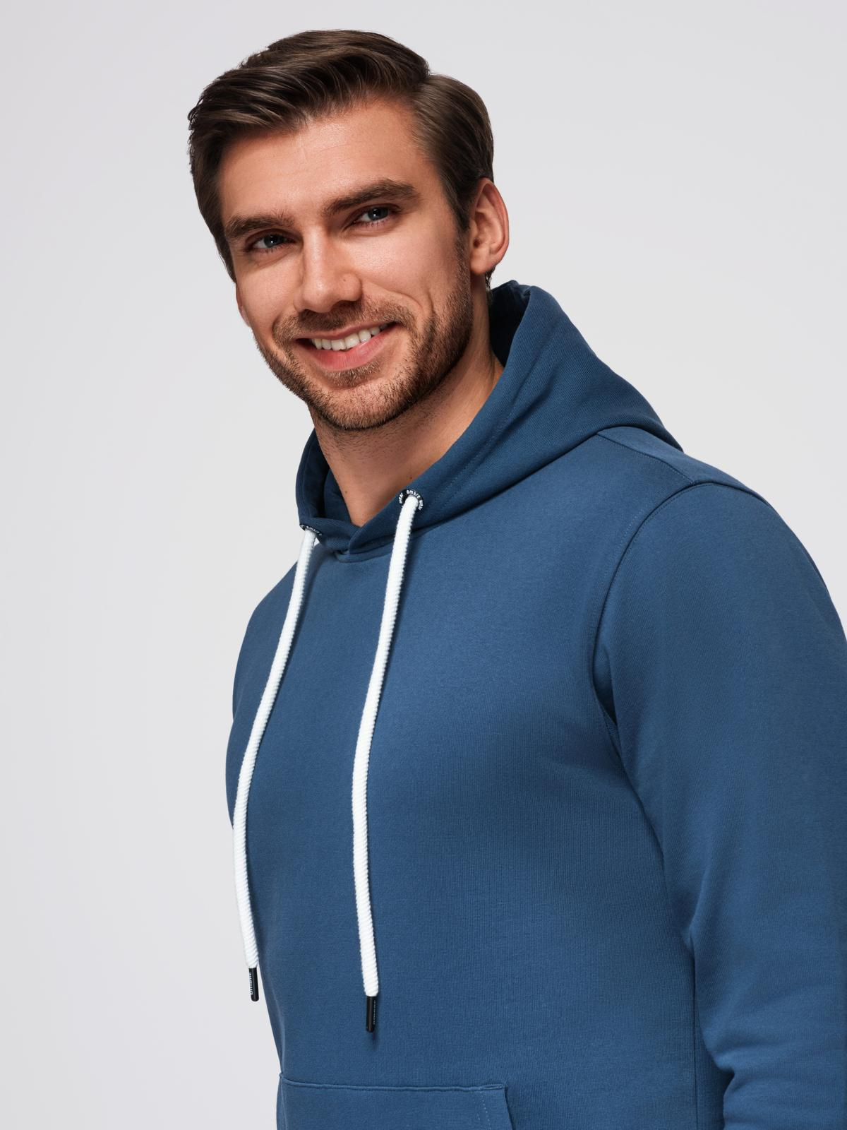Ombre BASIC men's kangaroo hooded sweatshirt