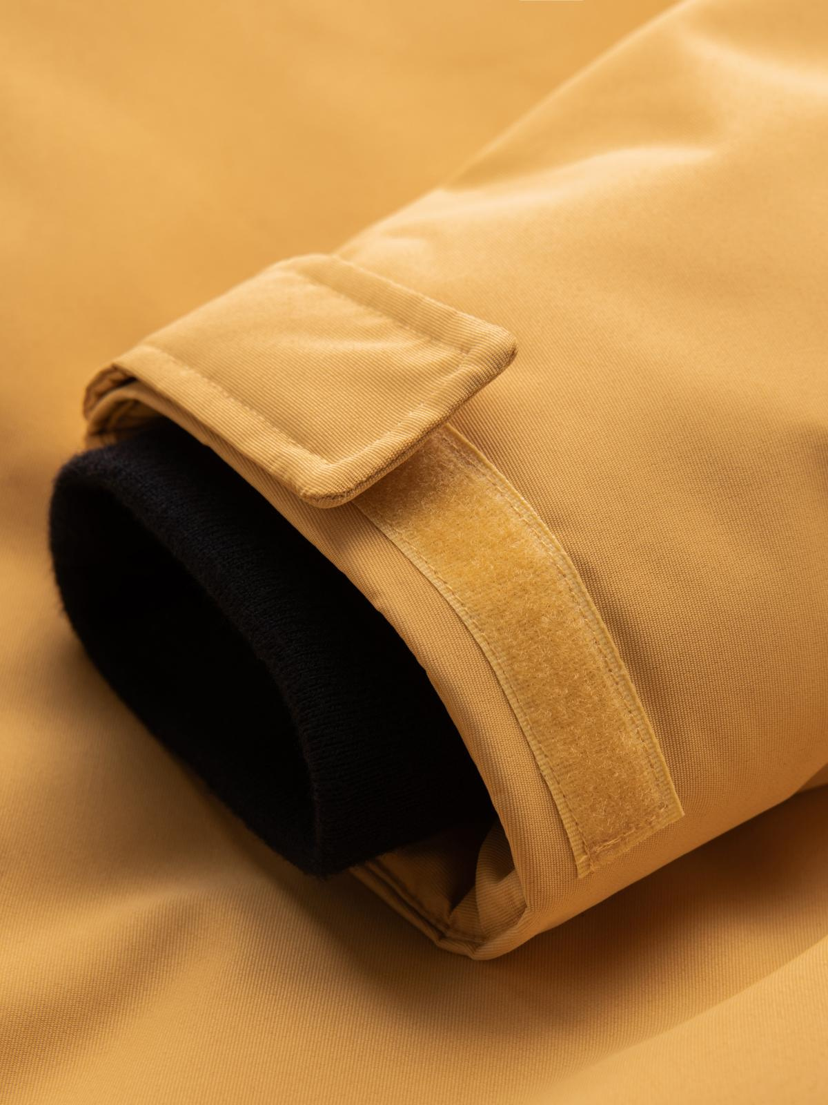 Ombre Men&#039;s long insulated jacket with reflective elements - yellow