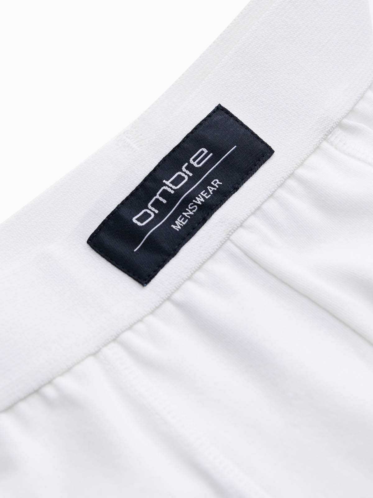 Ombre BASIC men&#039;s single color matching boxer shorts with elastane - 3 pack mix OM-UNBB