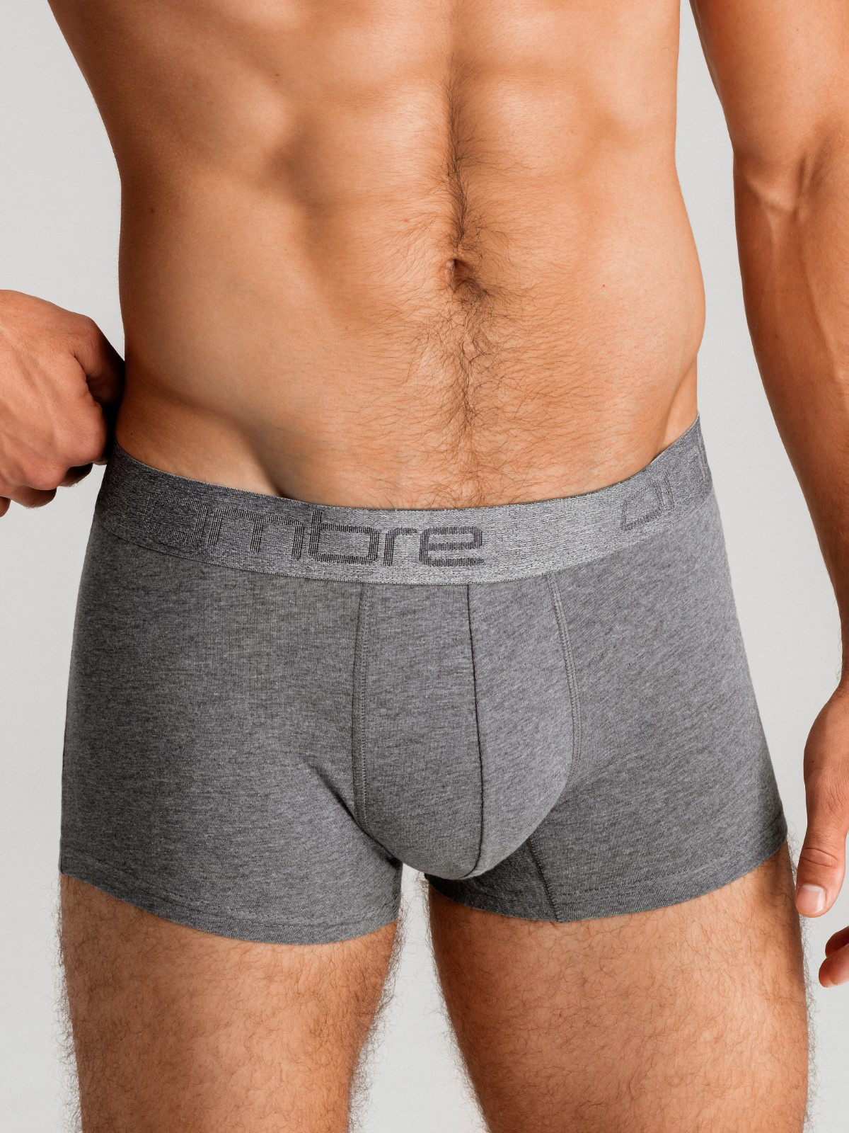 Ombre Men&#039;s cotton boxer shorts with logo - 3-pack mix