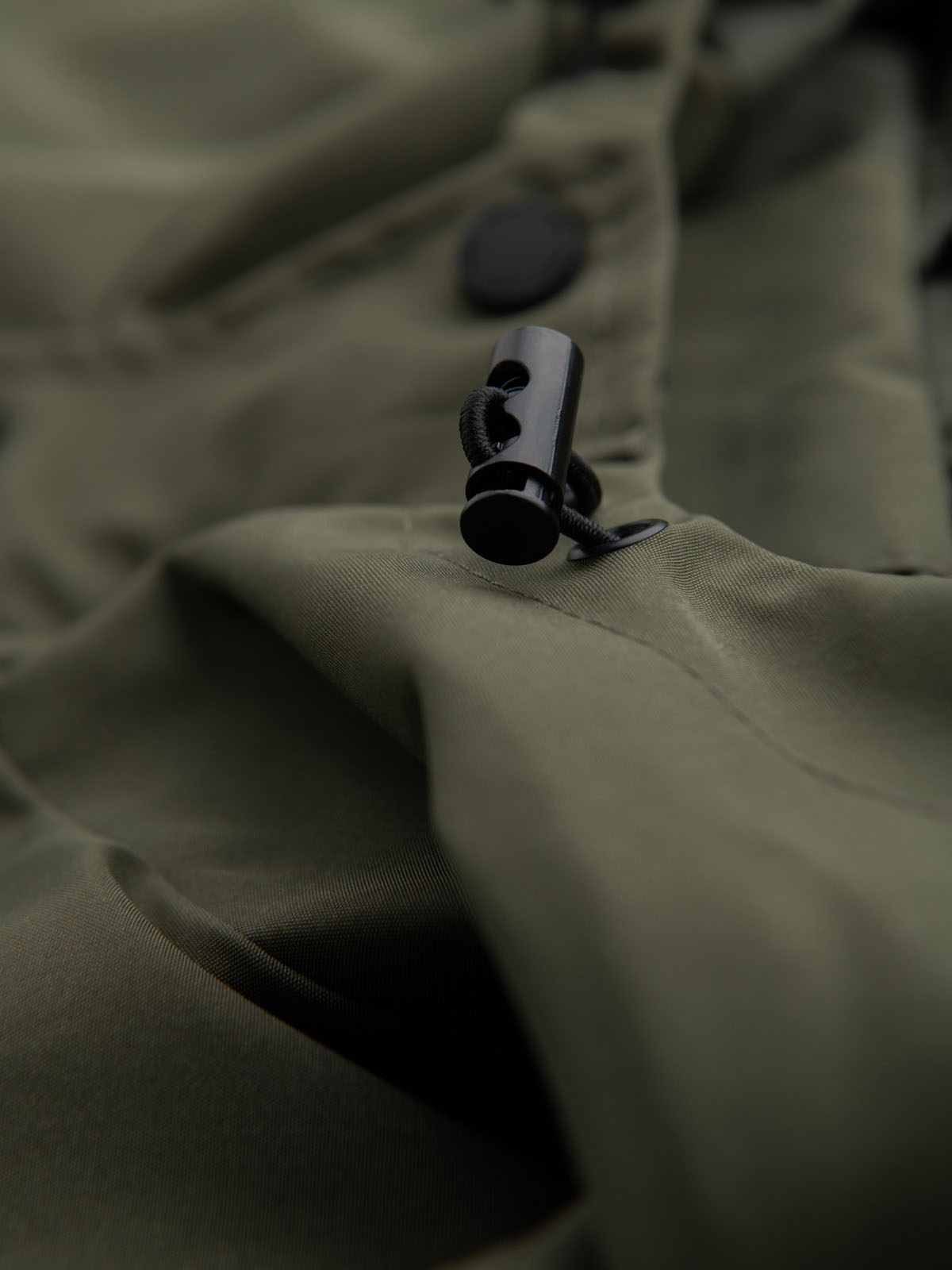 Ombre Men&#039;s functional transitional jacket with hood - olive