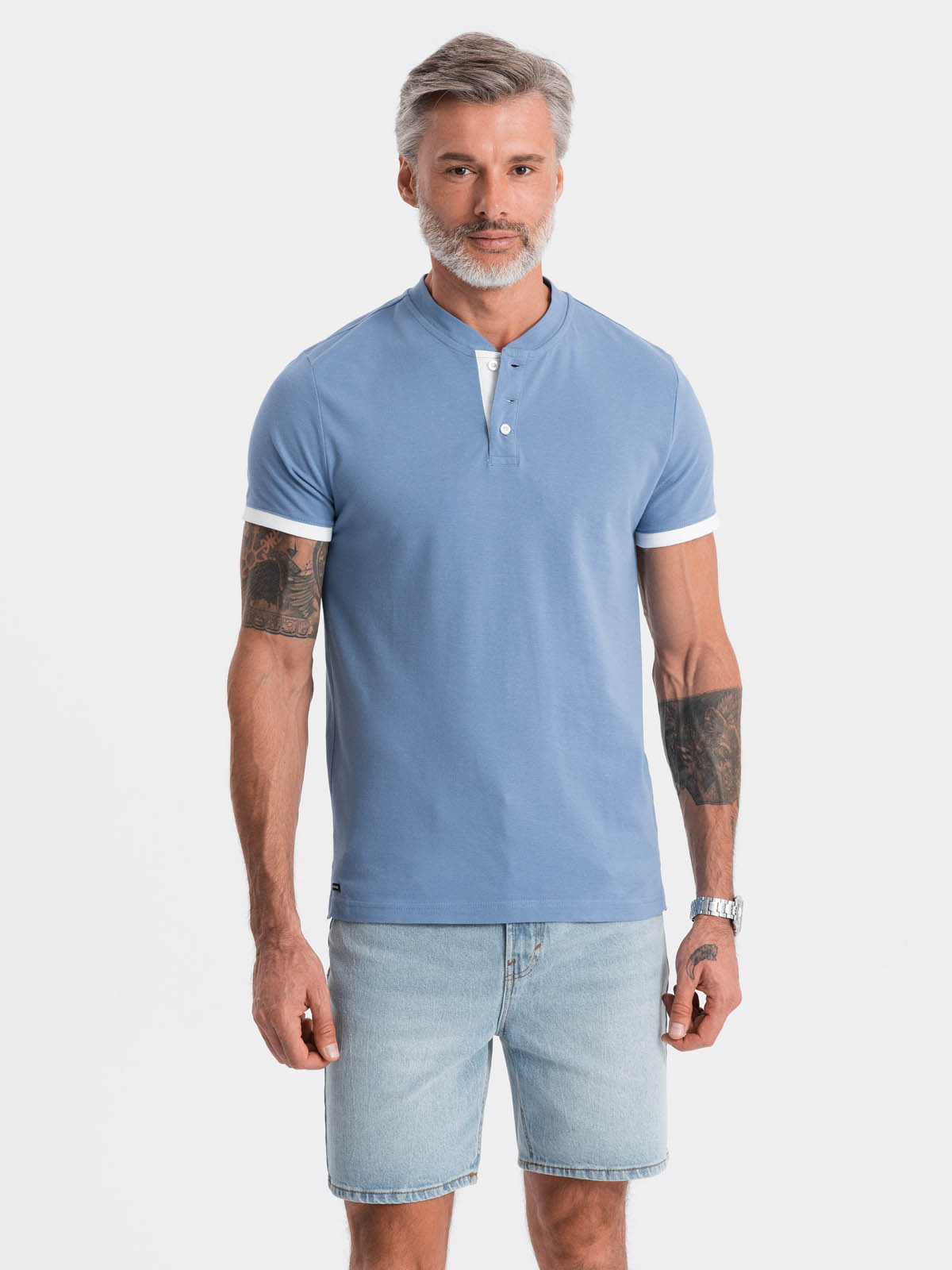 Tricou polo barbati, Ombre