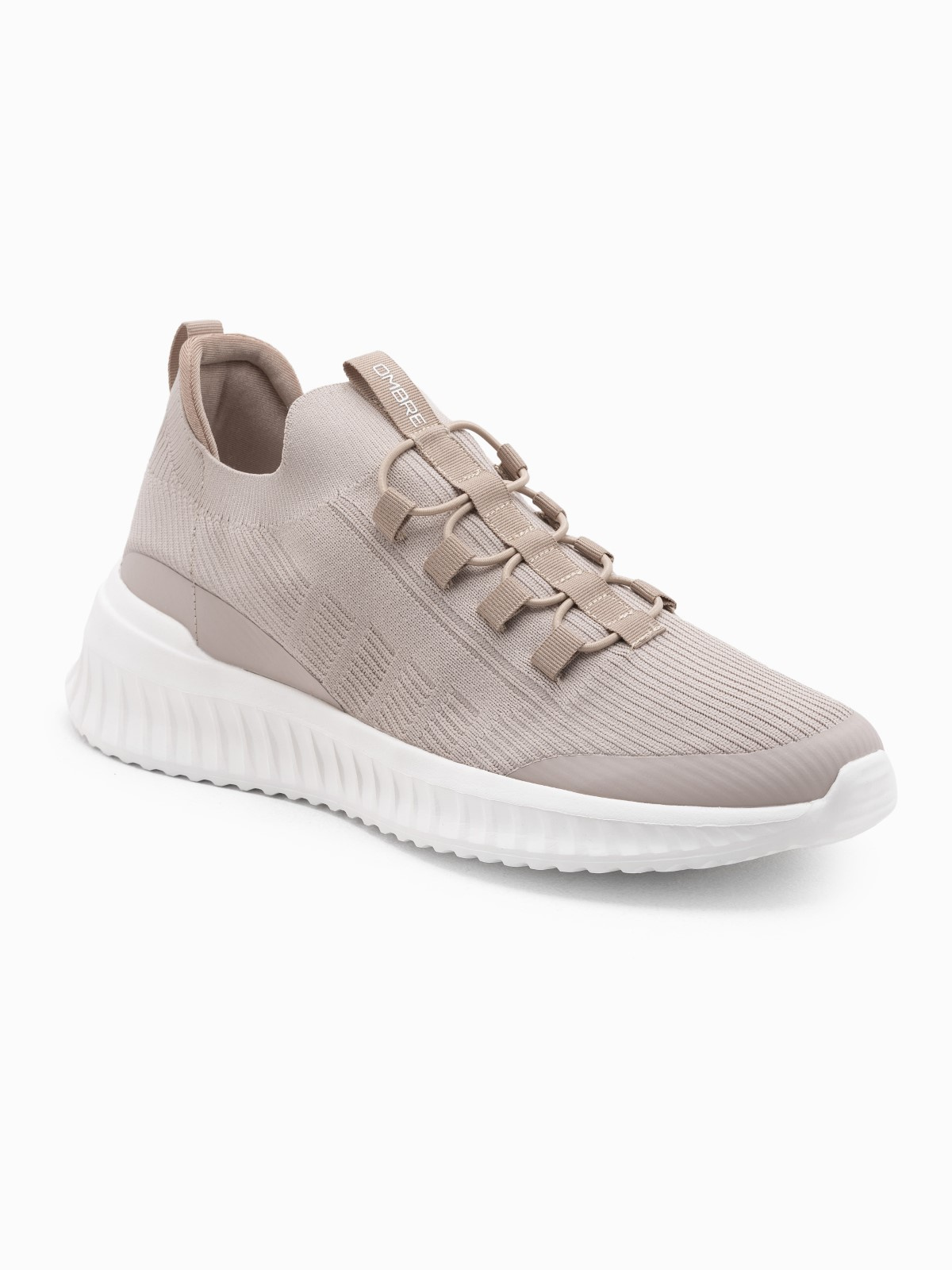 Ombre Men&#039;s slip-on sneaker shoes made of lightweight materials - beige