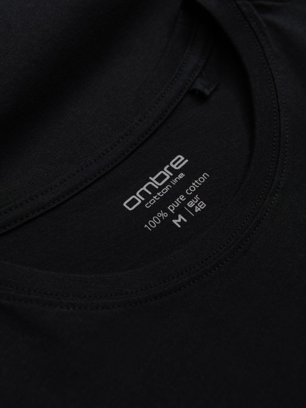 Ombre Classic BASIC men's cotton T-shirt - black