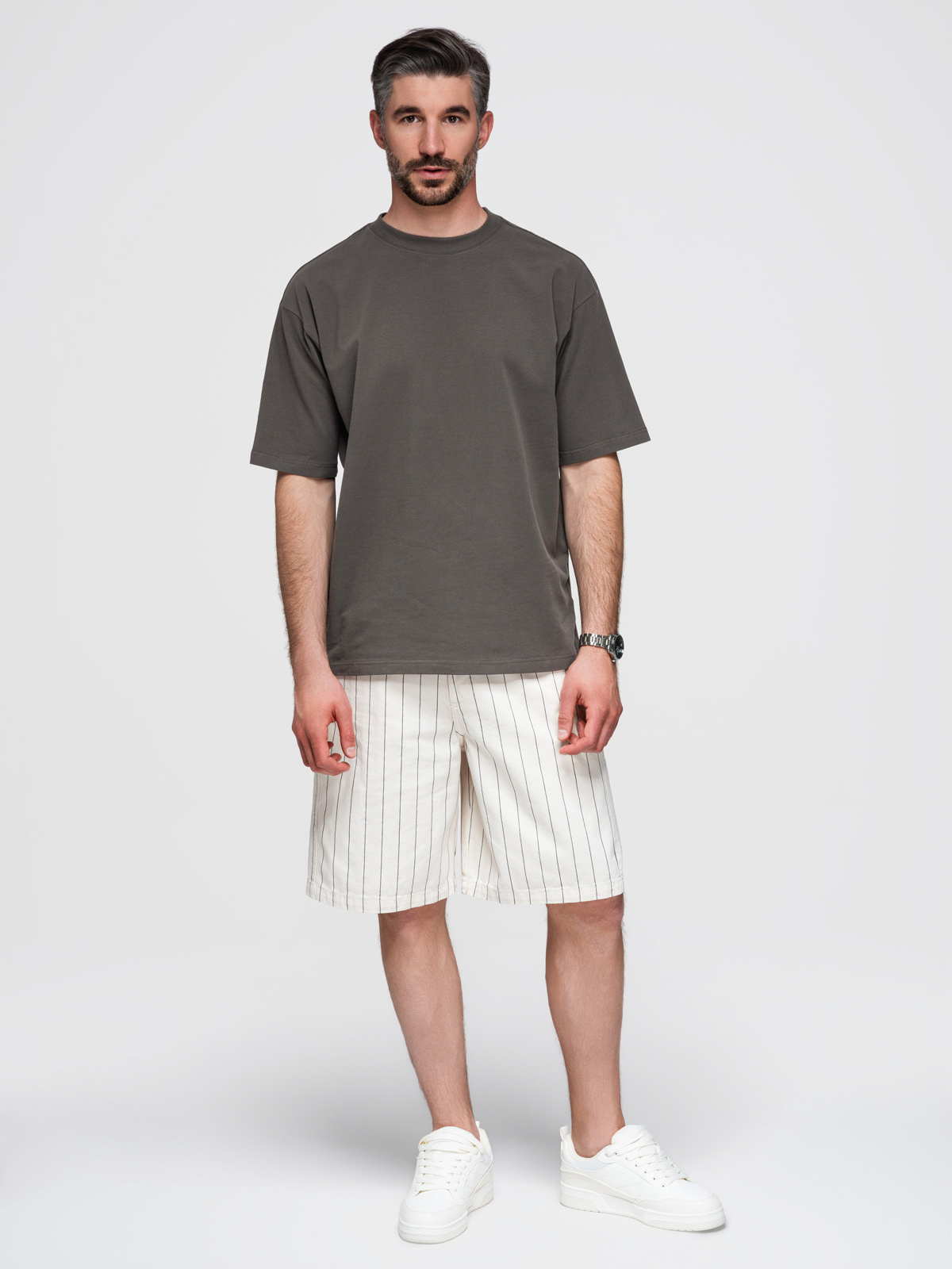 Pánske tričko Ombre LOOSE FIT s okrúhlym výstrihom