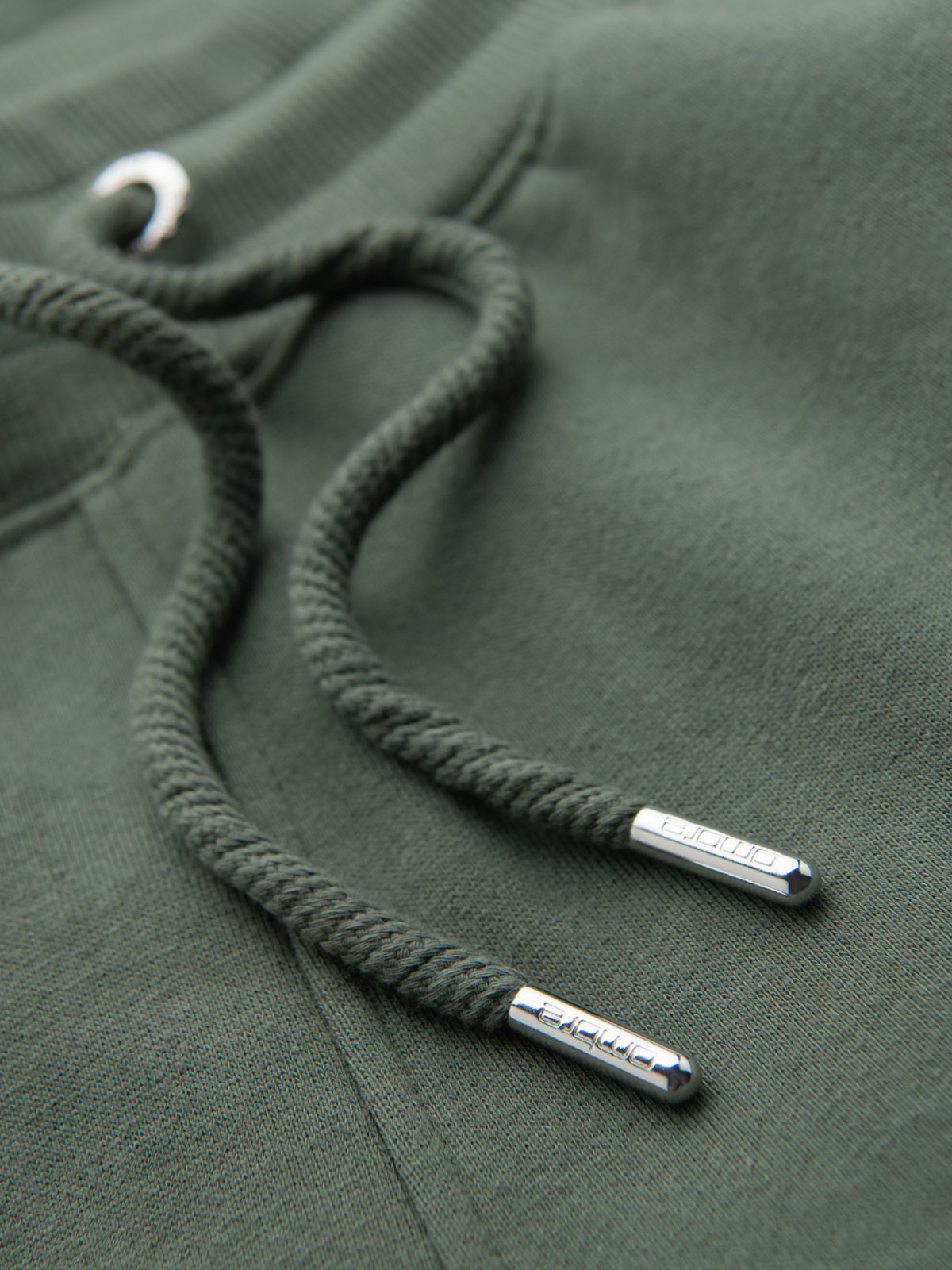 Ombre Men's sweatpants with piping and leg ribbing - olive