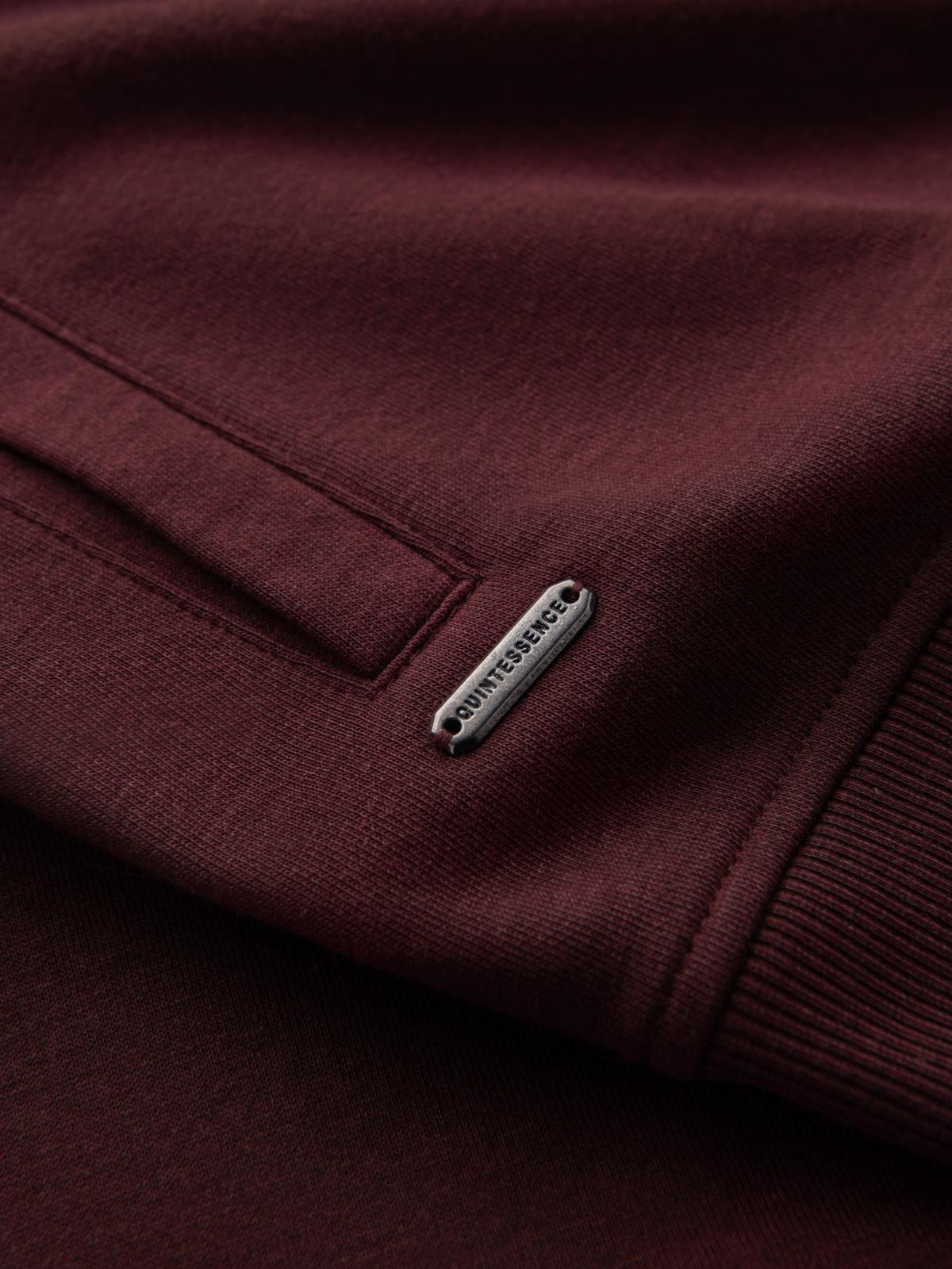 Ombre Unzipped cotton men&#039;s sweatshirt bomber - maroon