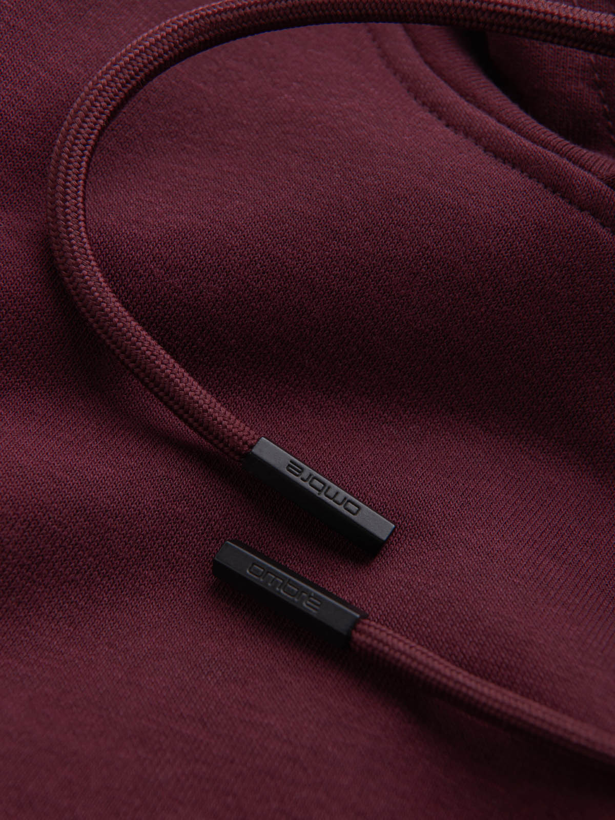 Ombre BASIC men&#039;s cotton sweatshirt kangaroo hoodie - maroon