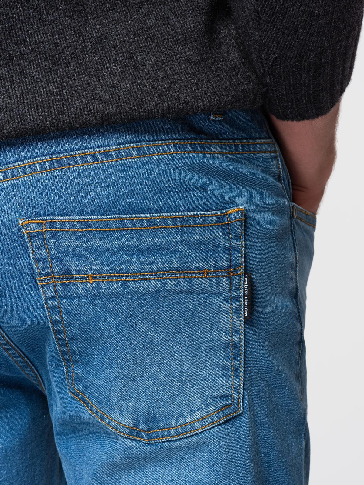 Pánske rifle Ombre Regular Fit modré