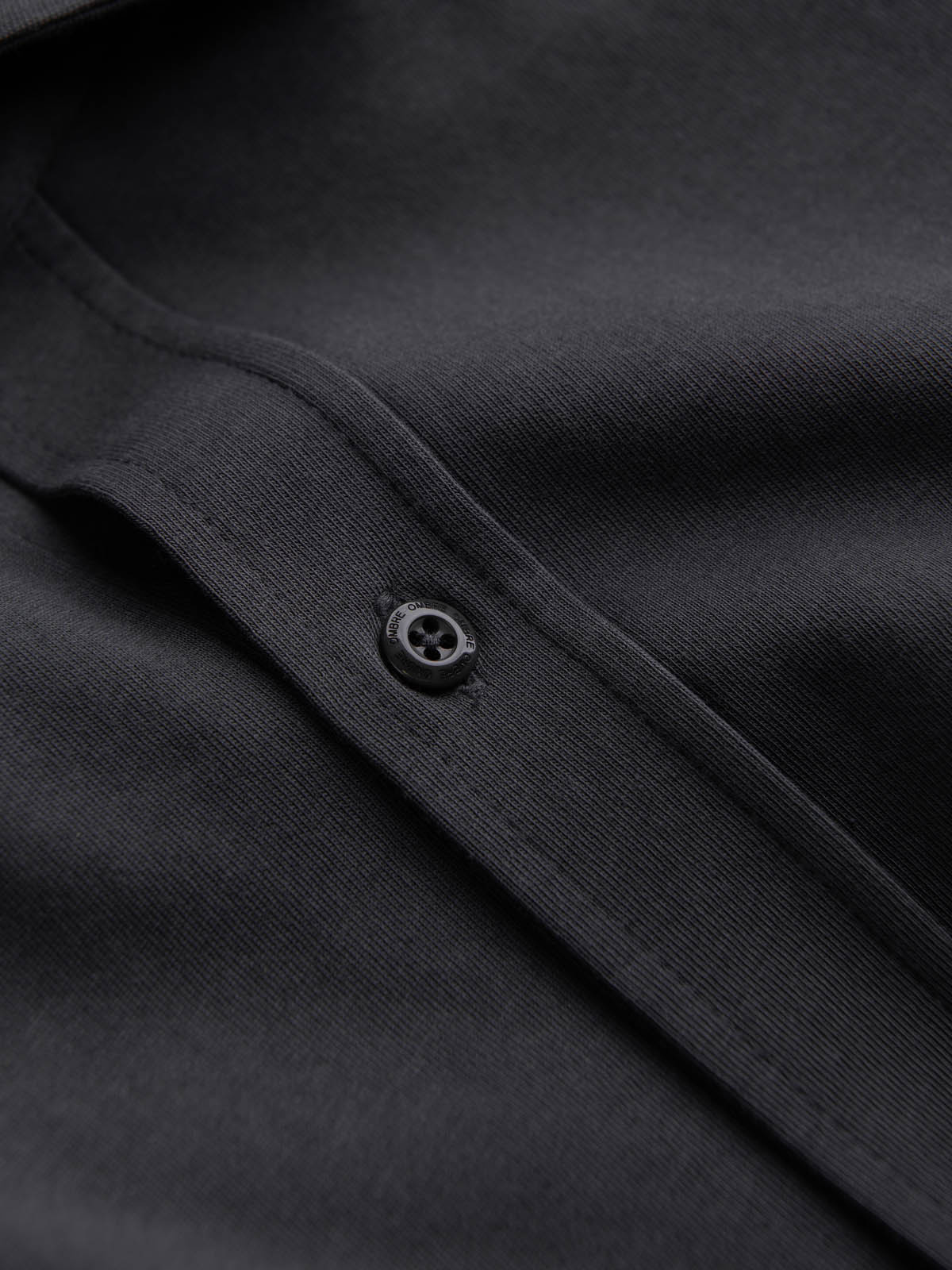 Ombre Men&#039;s REGULAR cotton single jersey knit shirt - graphite