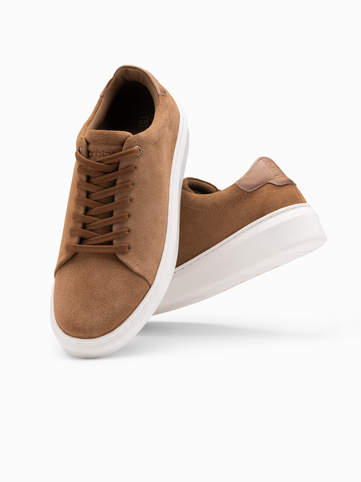 Ombre Classic men&#039;s soft suede sneaker shoes - light brown