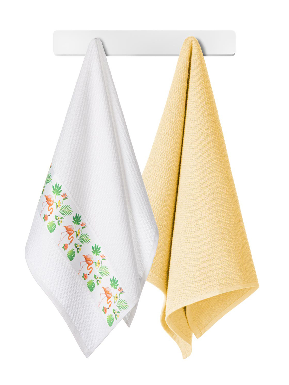 Levně Edoti Set of kitchen towel Flamingos 45x70 A524