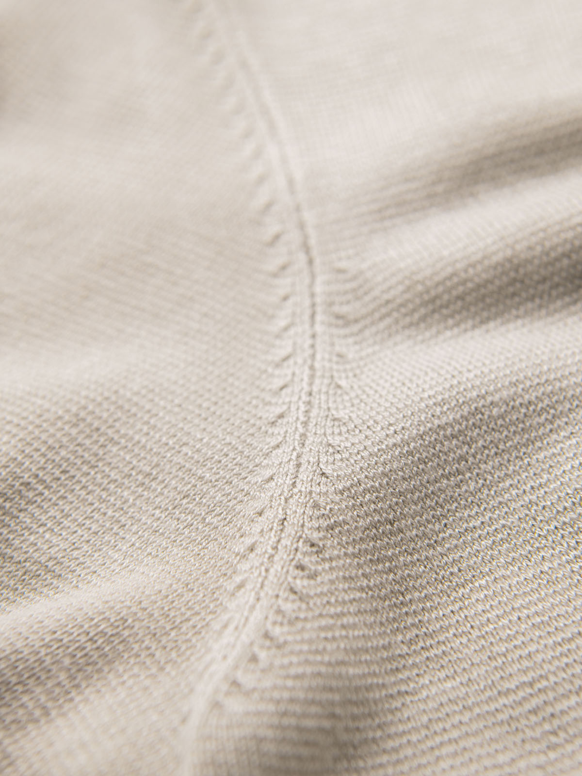 Ombre Classic knitted men's shirt with ribbed cuffs - light grey