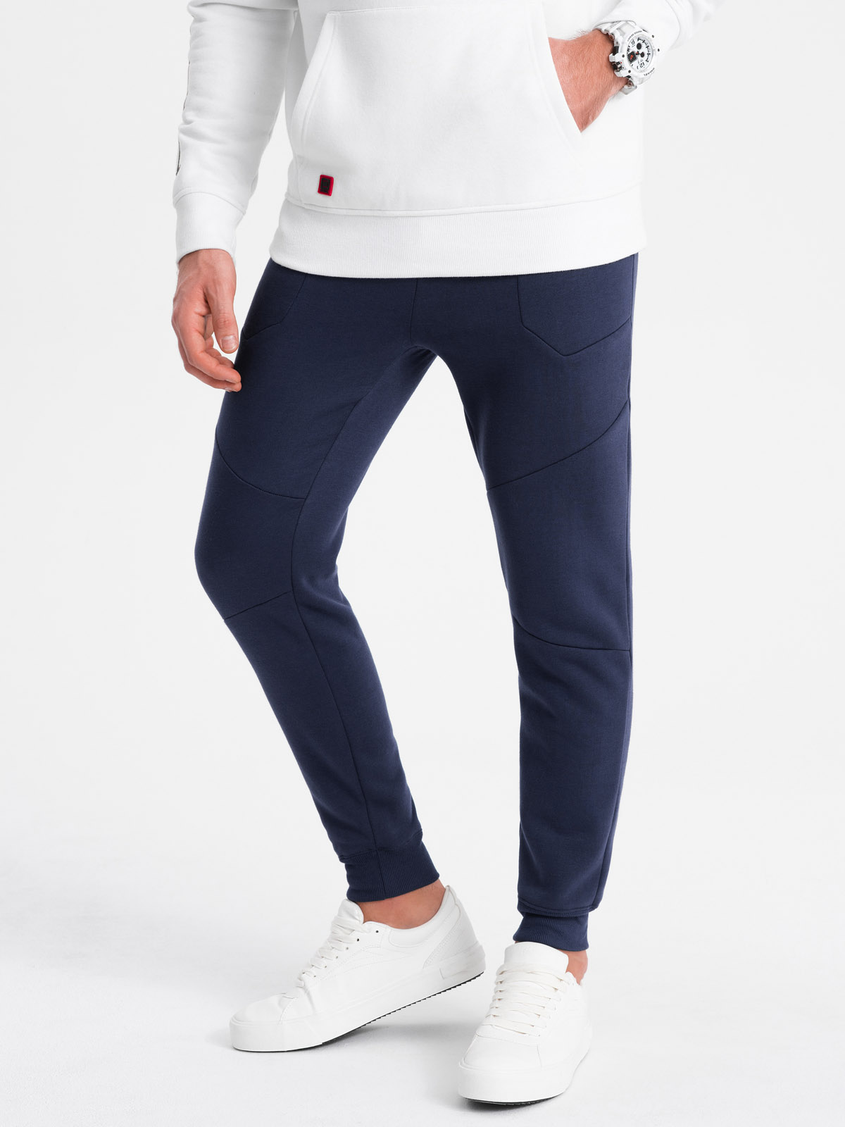 Ombre Men's sweatpants joggers - dark blue