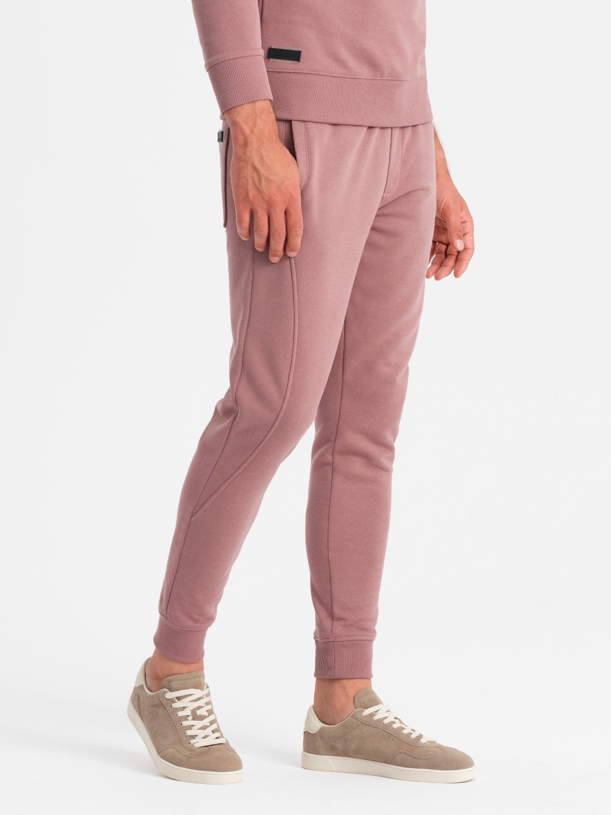 Ombre BASIC men's cotton sweatshirt set unbuttoned sweatshirt + joggers
