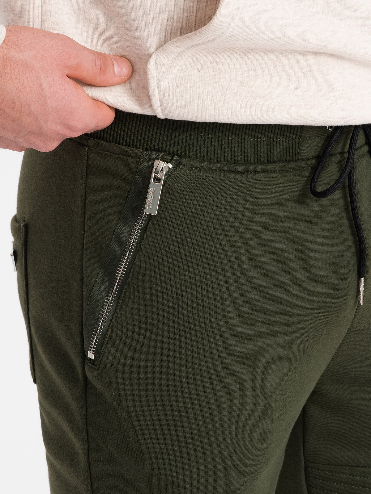 Ombre Men&#039;s jogger sweatpants - olive