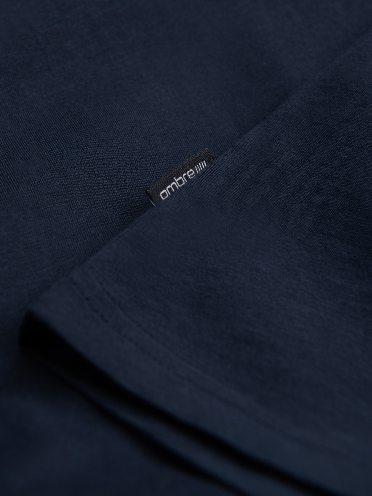 Ombre Classic BASIC men's cotton T-shirt - navy blue