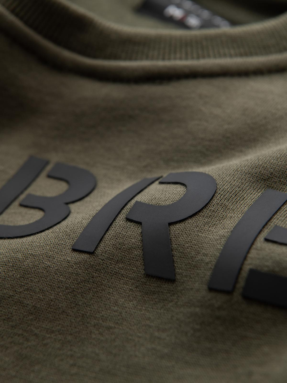 Ombre Classic men's sweatshirt with inscription - dark olive