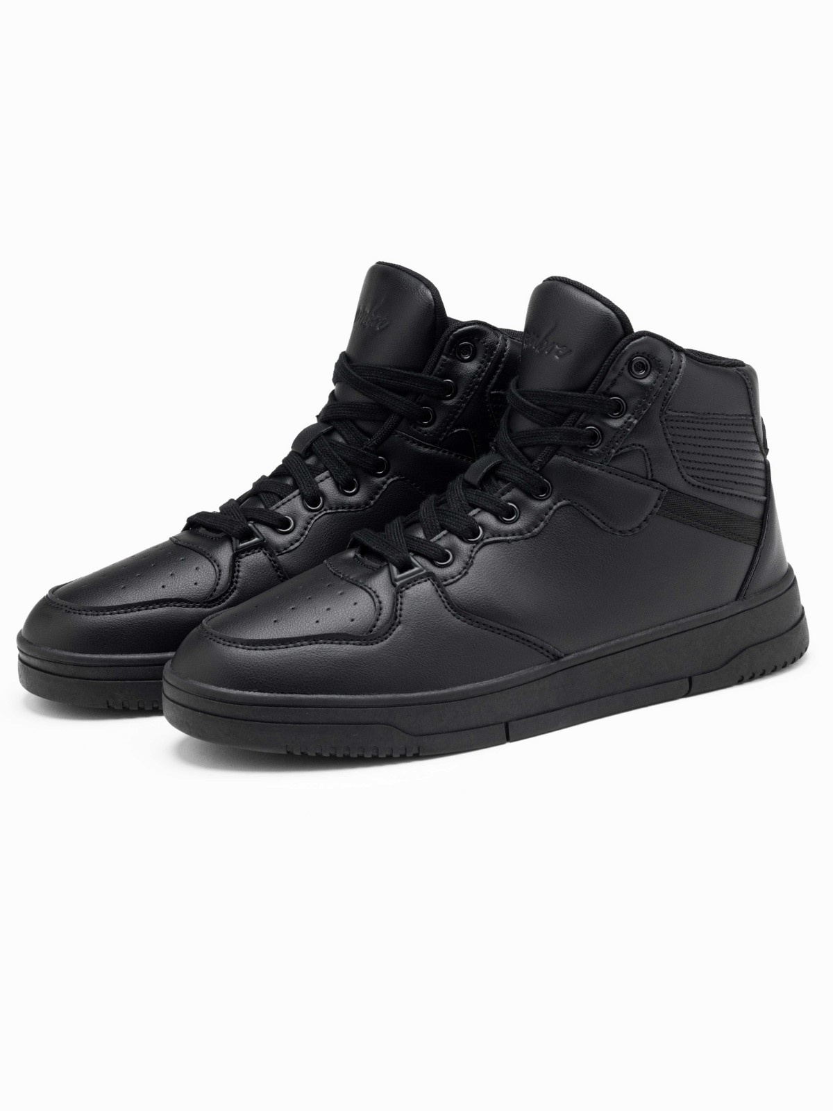 Ombre Men&#039;s insulated sneaker boots with high upper - black