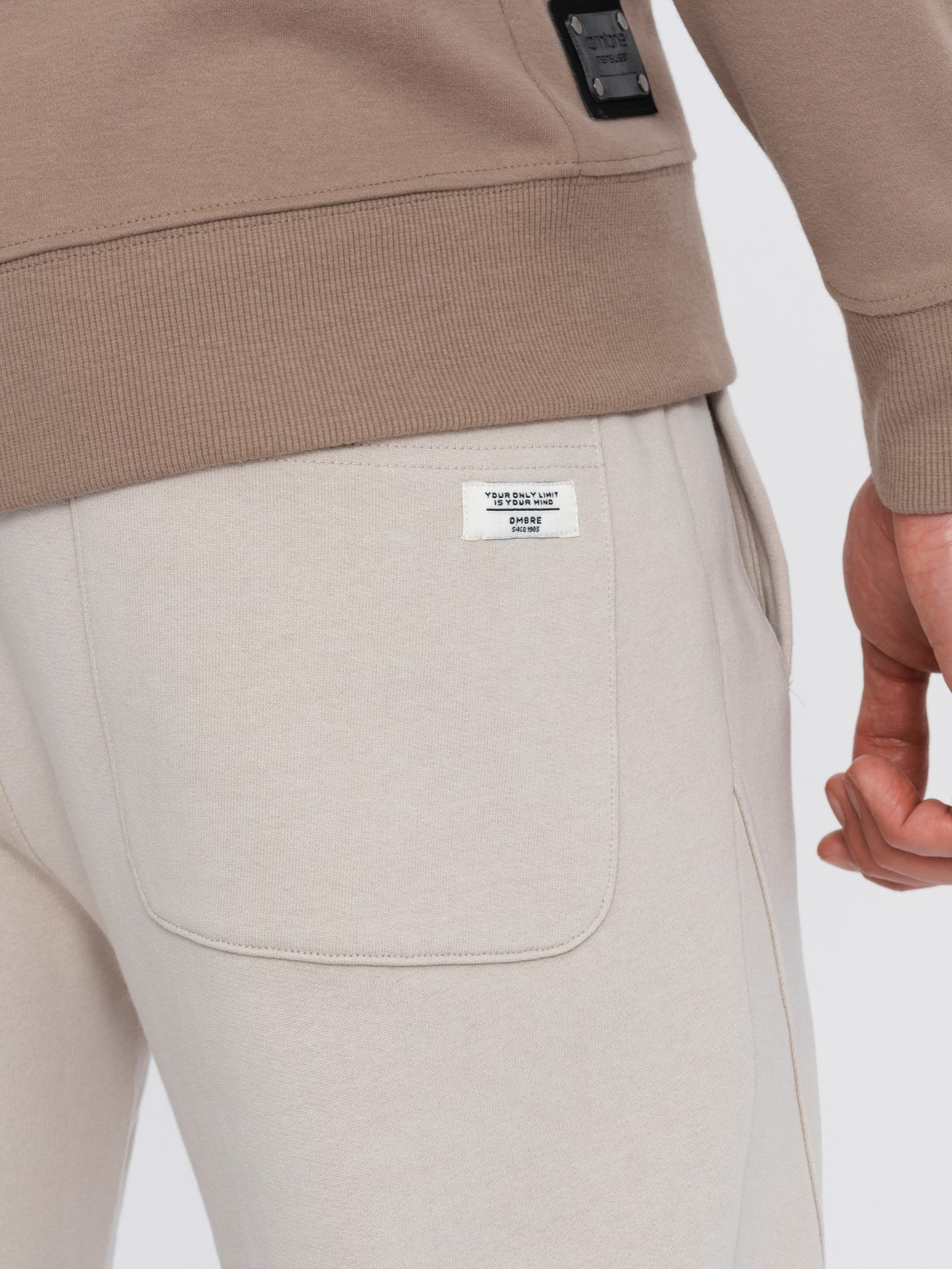 Ombre Men&#039;s jogger sweatpants - light beige