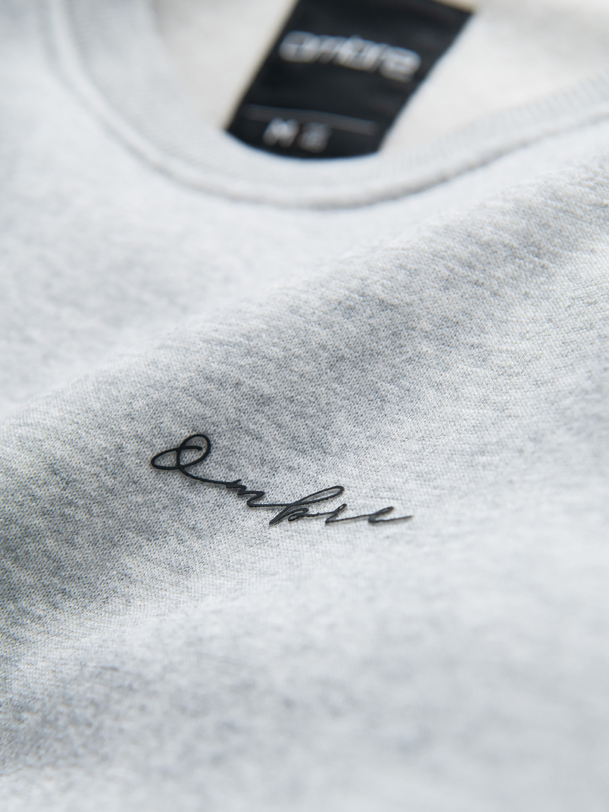 Ombre Tri-color men's sweatshirt with raglan sleeves - gray