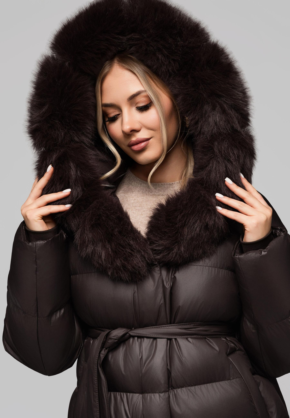 Edoti Women&#039;s insulated jacket with fur OW-JALP-0103 v3