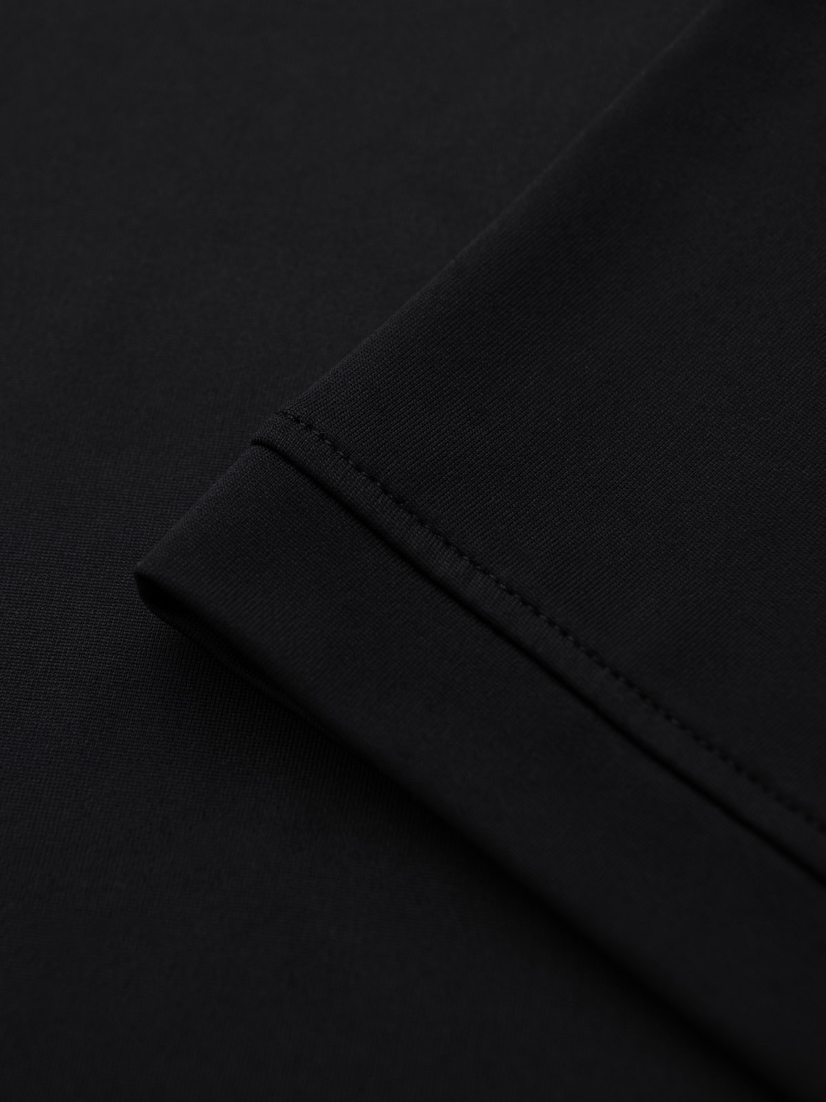 Ombre Stylish men's stretch fabric polo shirt - black