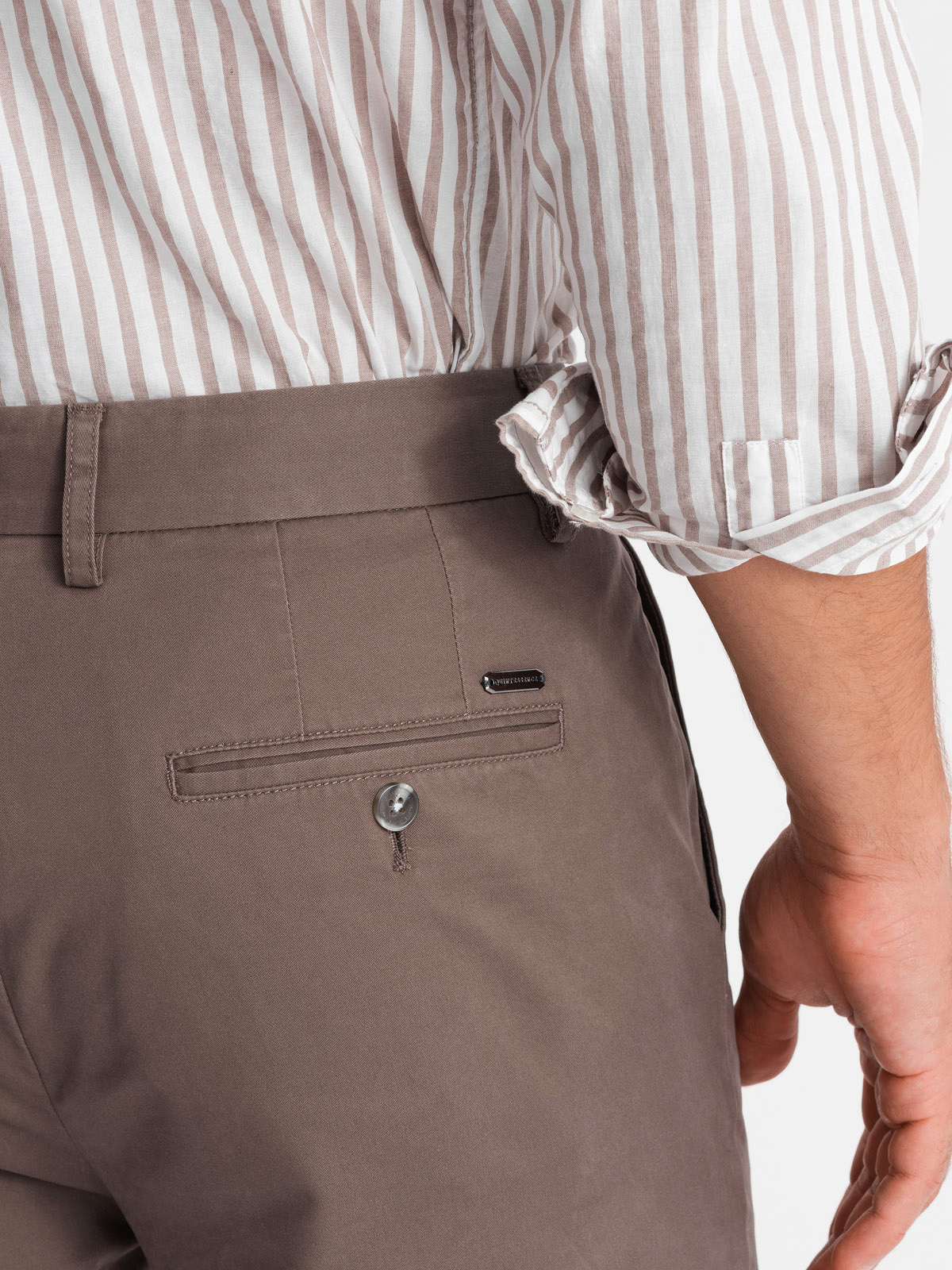 Ombre Men&#039;s uniform REGULAR FIT chino pants - brown